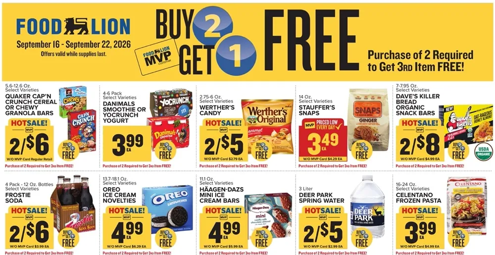Food Lion Weekly Ad (September 16 - 22, 2026) Preview - Page
