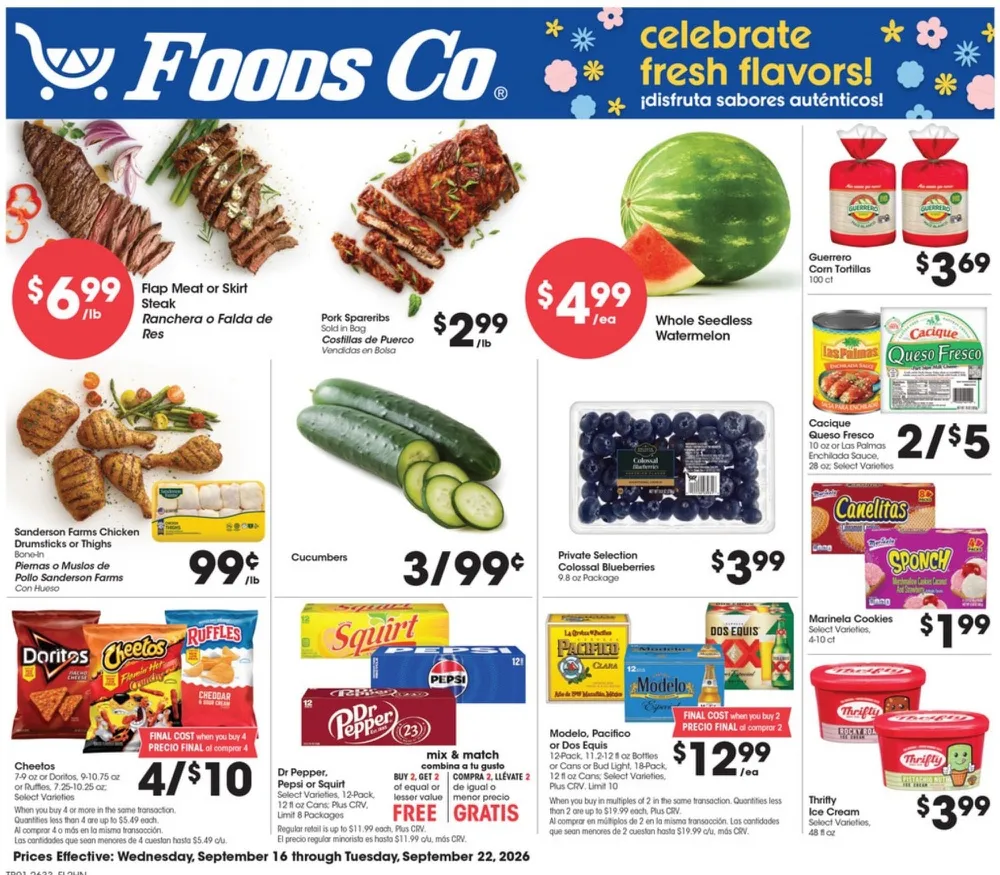 Foods Co. Weekly Ad (September 16 - 22, 2026) Preview - Image 1 Foods Co. Weekly Ad (September 16 - 22, 2026) Preview - Page