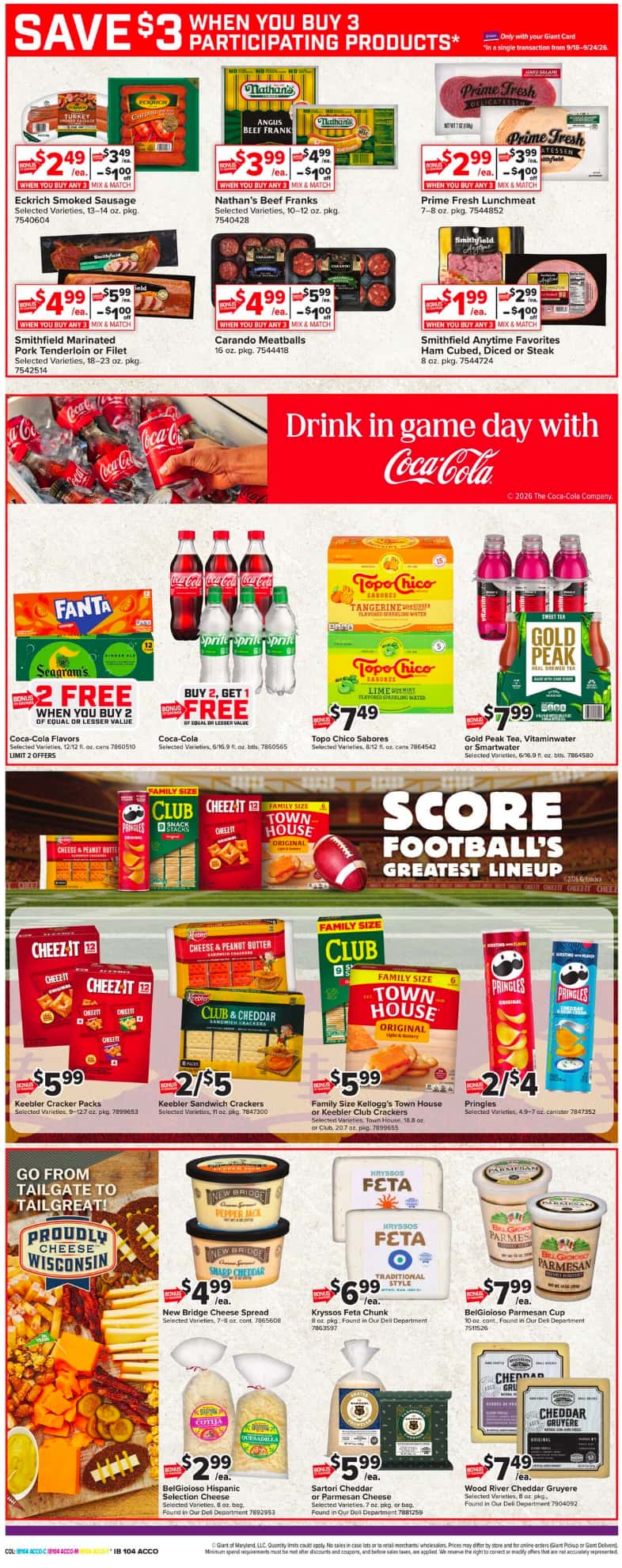 Giant Food Weekly Ad (September 18 – 24, 2026) Preview - Page