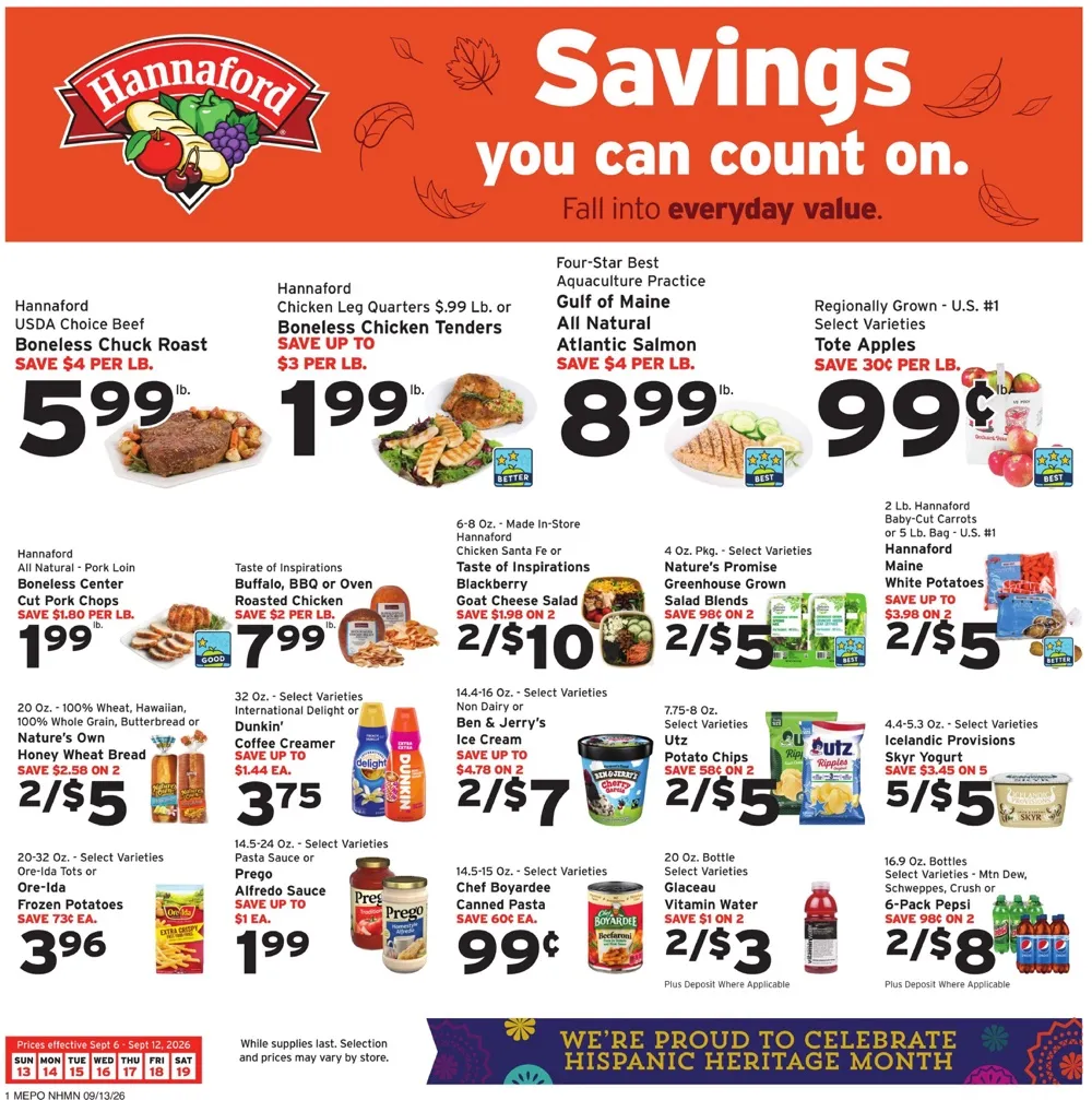 Hannaford Weekly Ad (September 13 - 19, 2026) Preview - Image 1 Hannaford Weekly Ad (September 13 - 19, 2026) Preview - Page