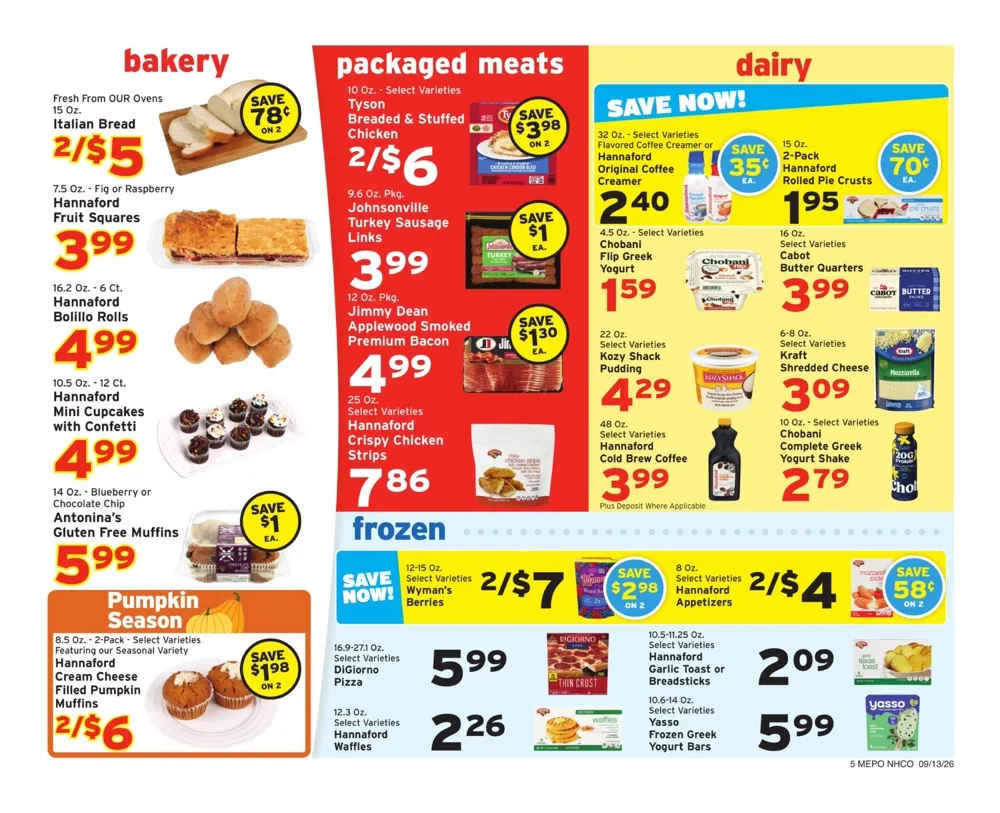 Hannaford Weekly Ad (September 13 - 19, 2026) Preview - Page