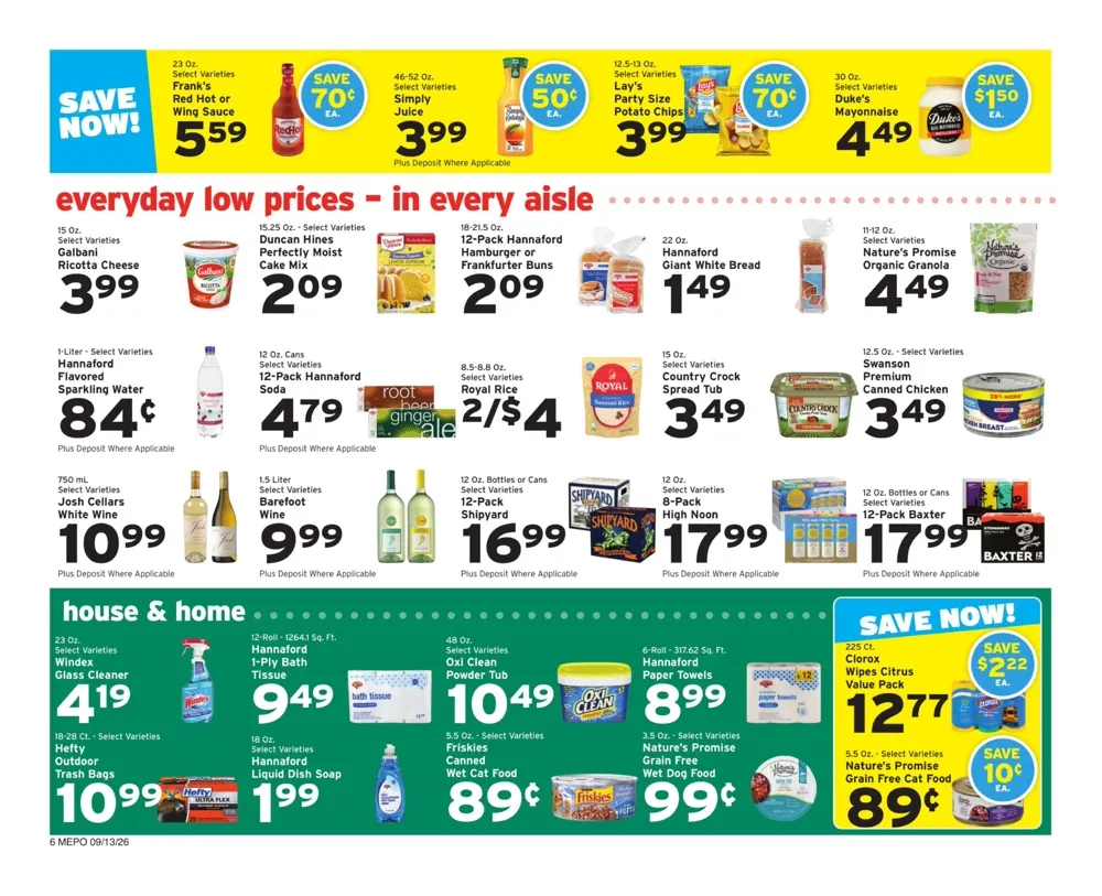 Hannaford Weekly Ad (September 13 - 19, 2026) Preview - Page