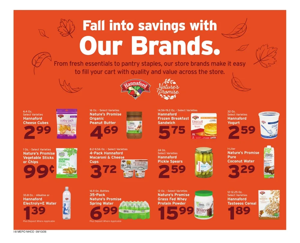 Hannaford Weekly Ad (September 13 - 19, 2026) Preview - Page