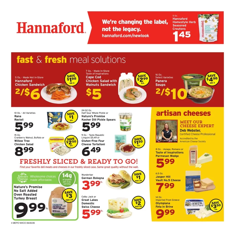 Hannaford Weekly Ad (September 20 - 26, 2026) Preview - Page