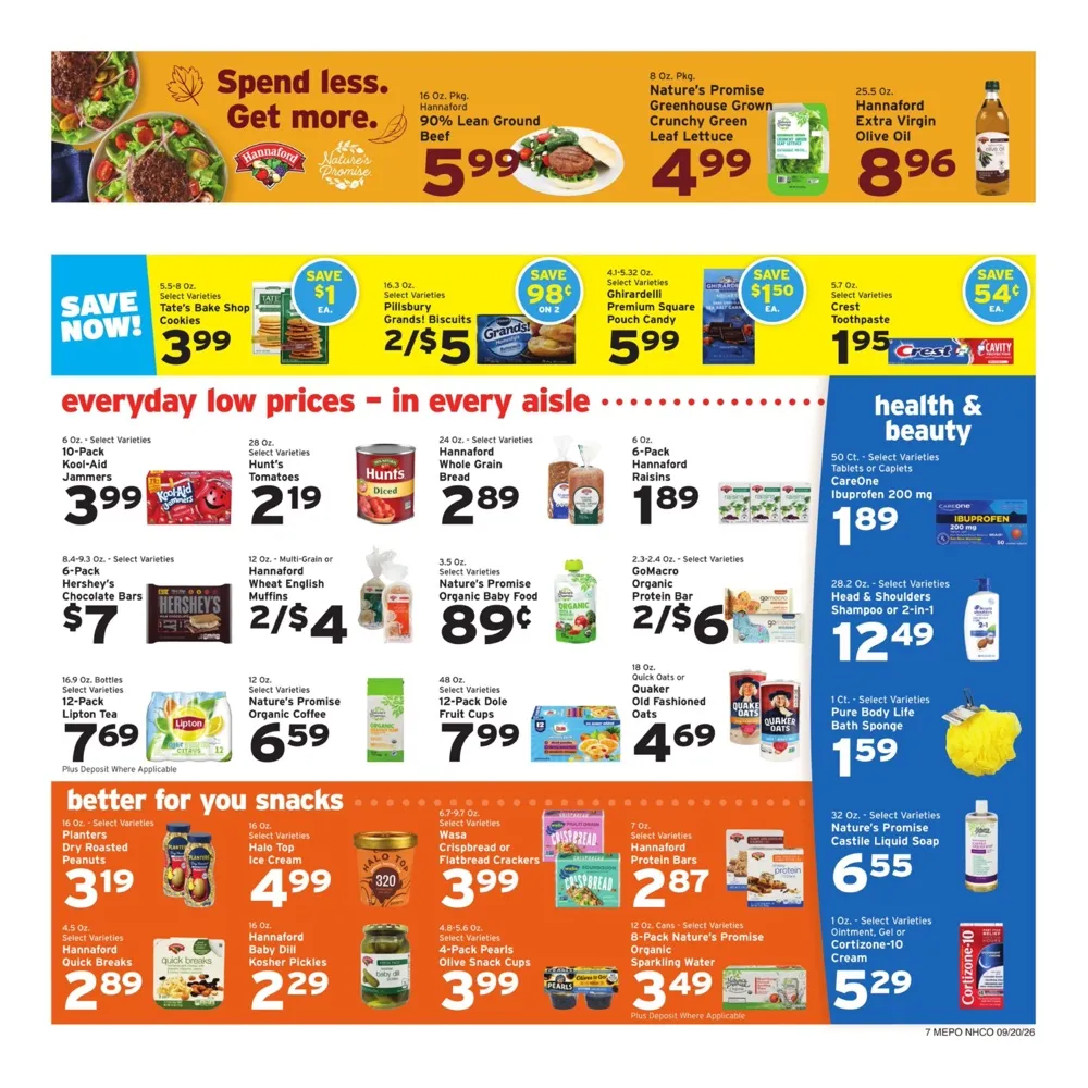 Hannaford Weekly Ad (September 20 - 26, 2026) Preview - Page