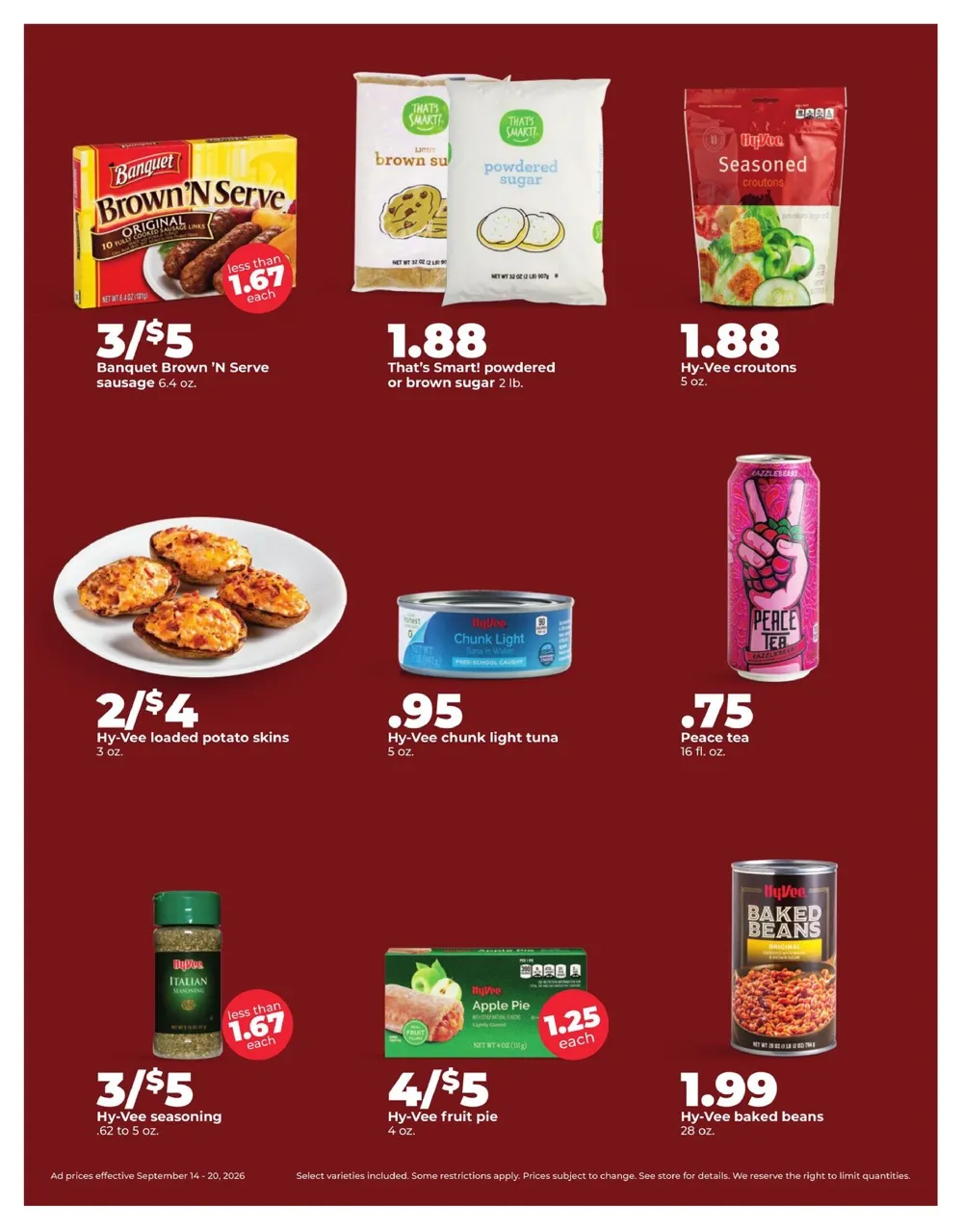 Hy Vee Weekly Ad (September 14 - 20, 2026) Preview - Page