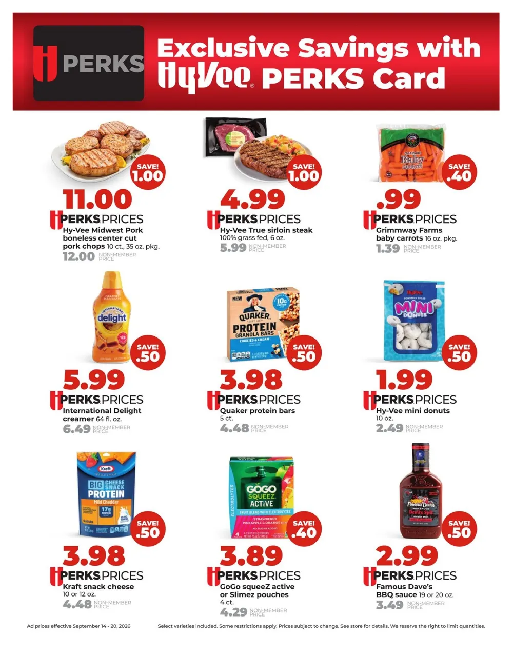 Hy Vee Weekly Ad (September 14 - 20, 2026) Preview - Page