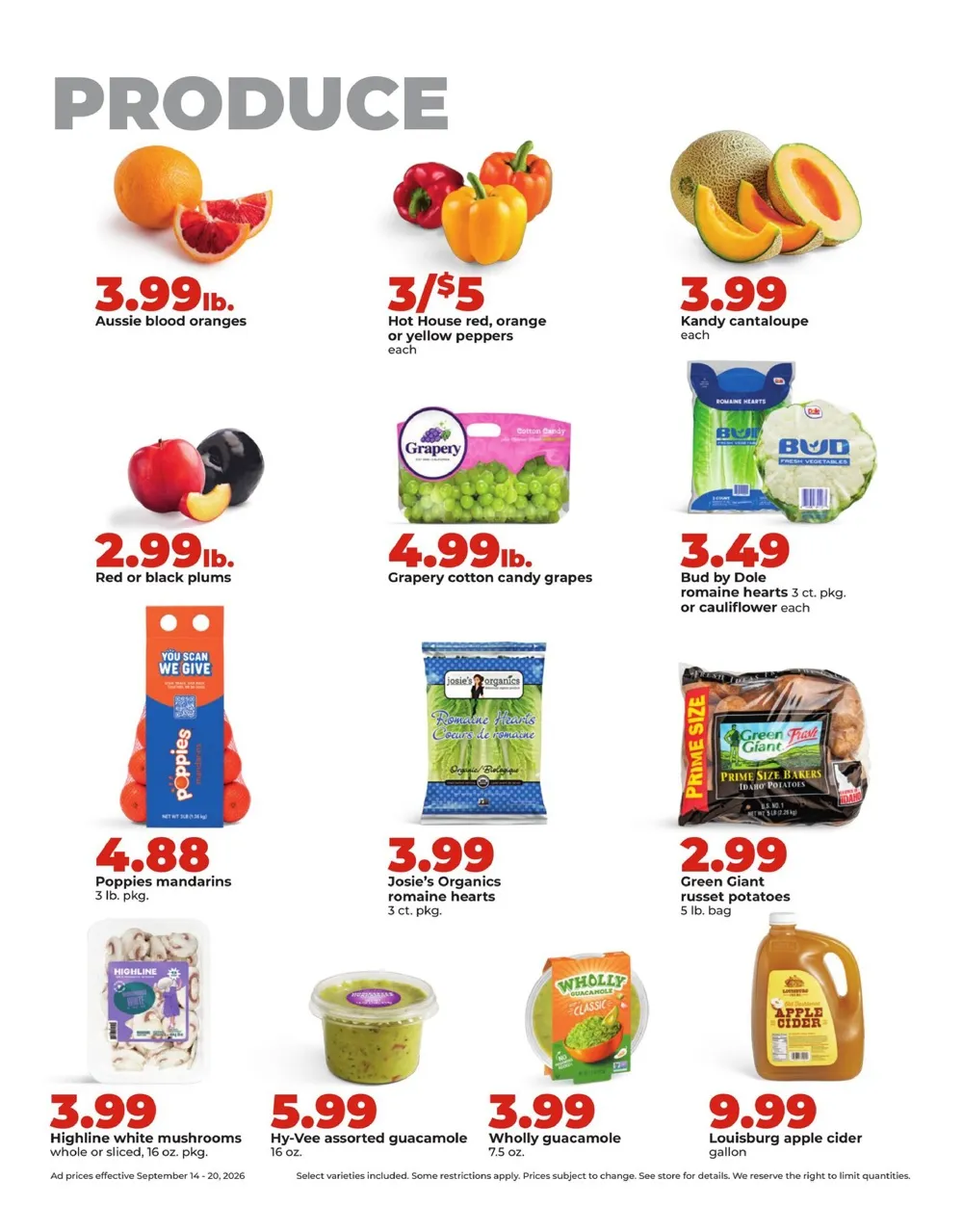 Hy Vee Weekly Ad (September 14 - 20, 2026) Preview - Page