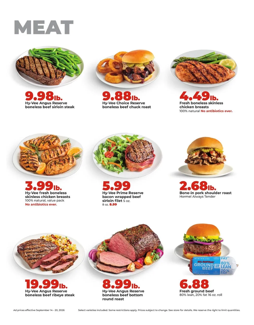 Hy Vee Weekly Ad (September 14 - 20, 2026) Preview - Page