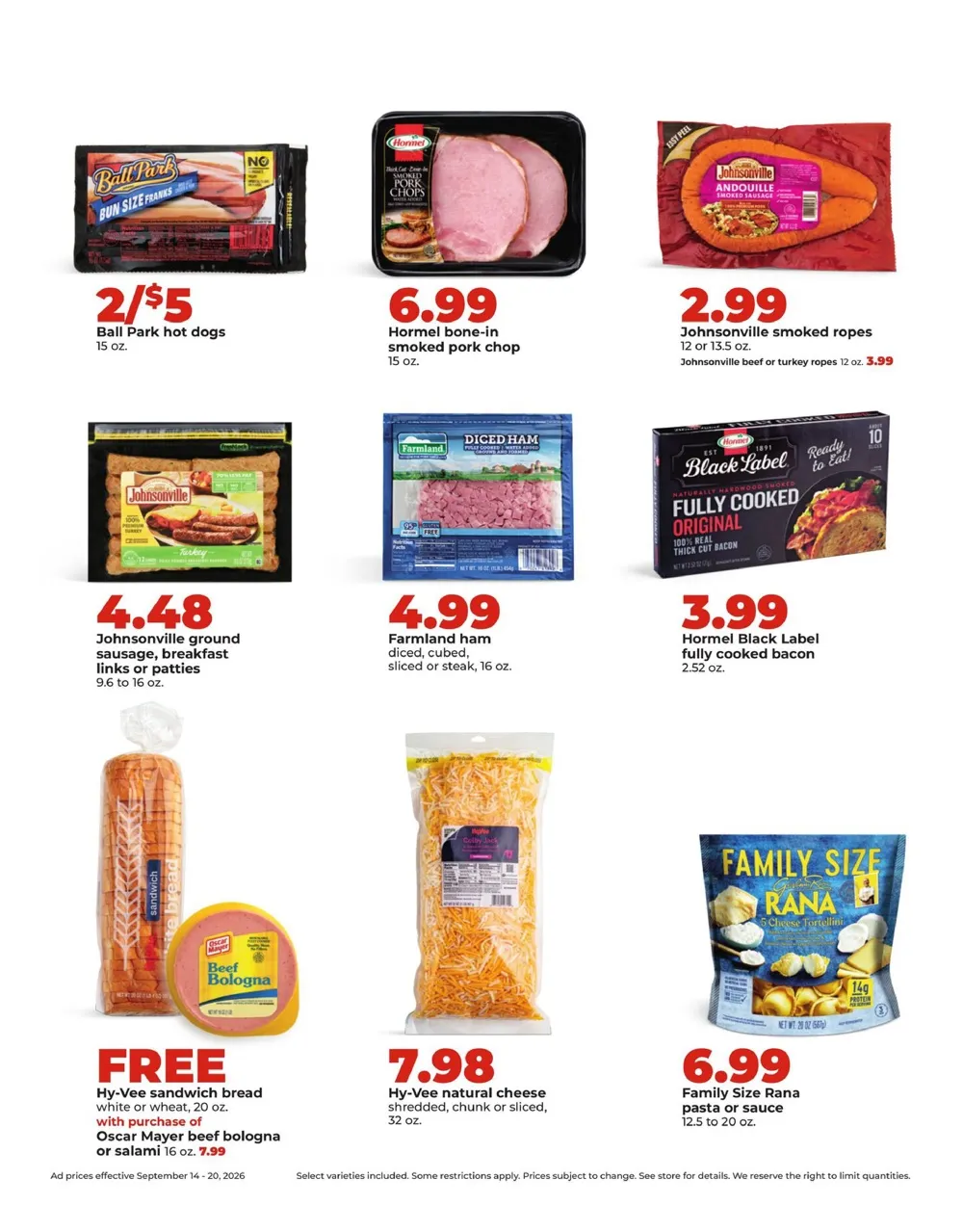 Hy Vee Weekly Ad (September 14 - 20, 2026) Preview - Page