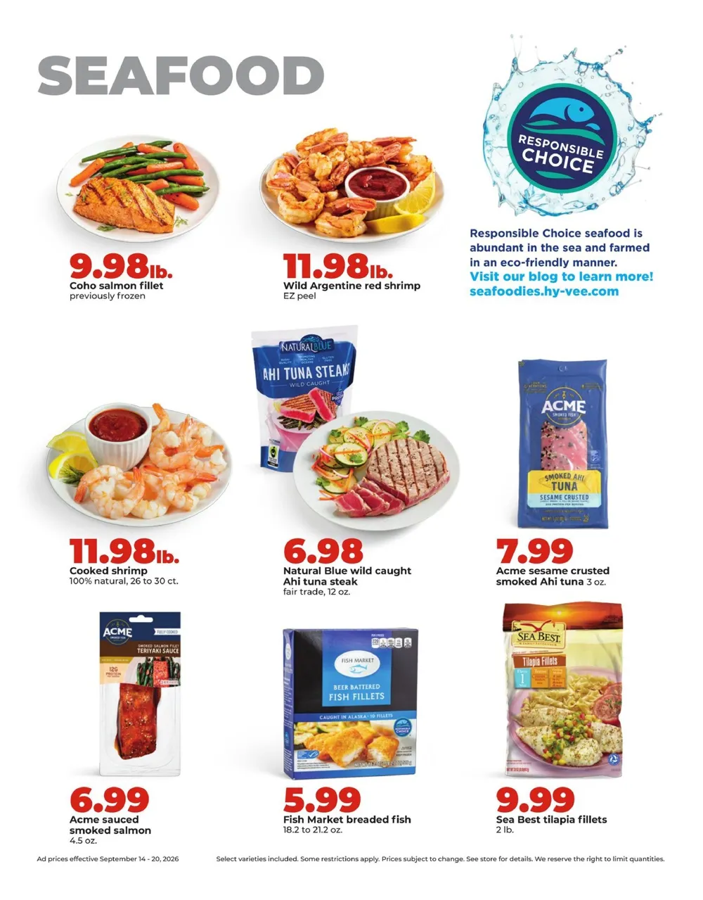 Hy Vee Weekly Ad (September 14 - 20, 2026) Preview - Page