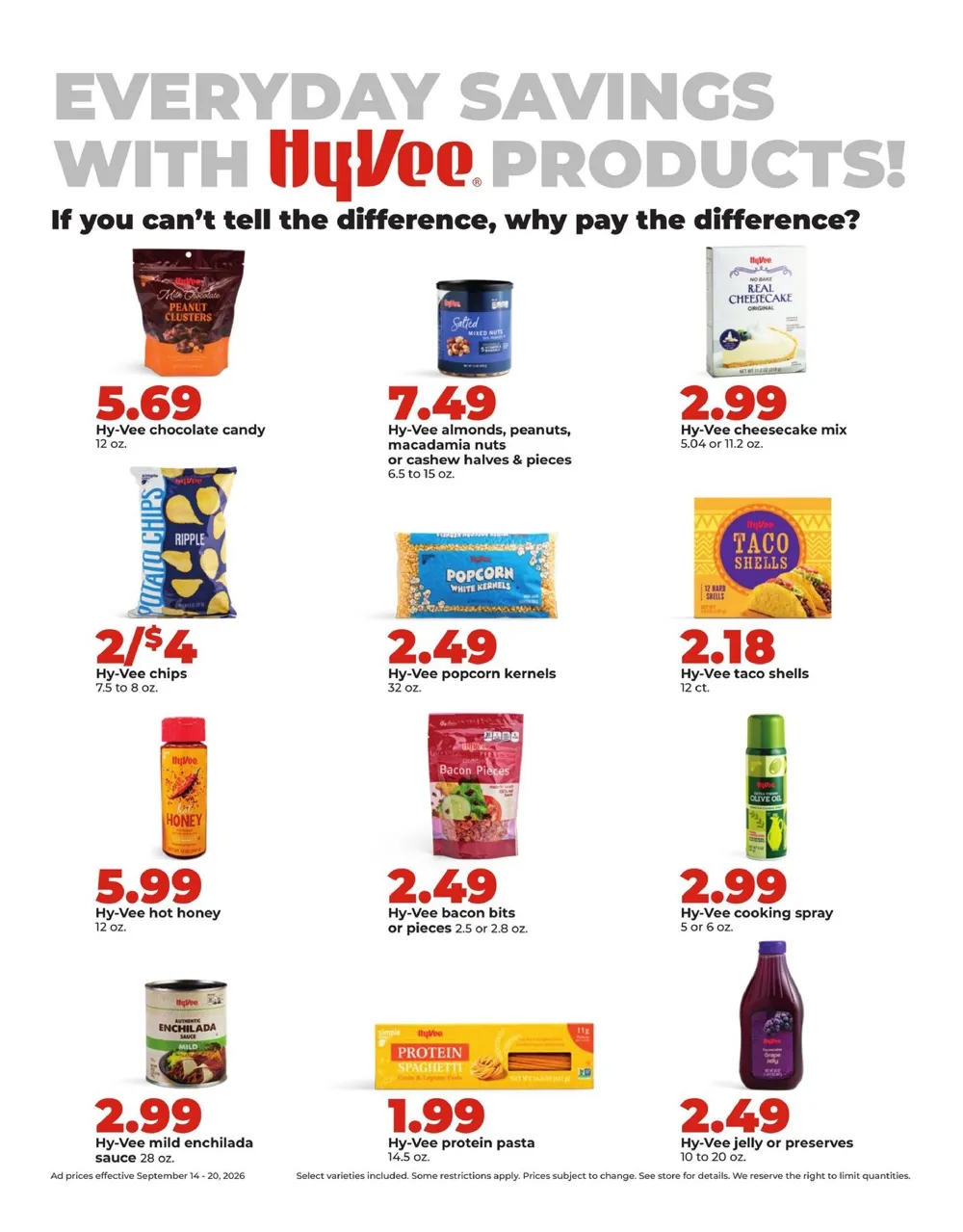 Hy Vee Weekly Ad (September 14 - 20, 2026) Preview - Page