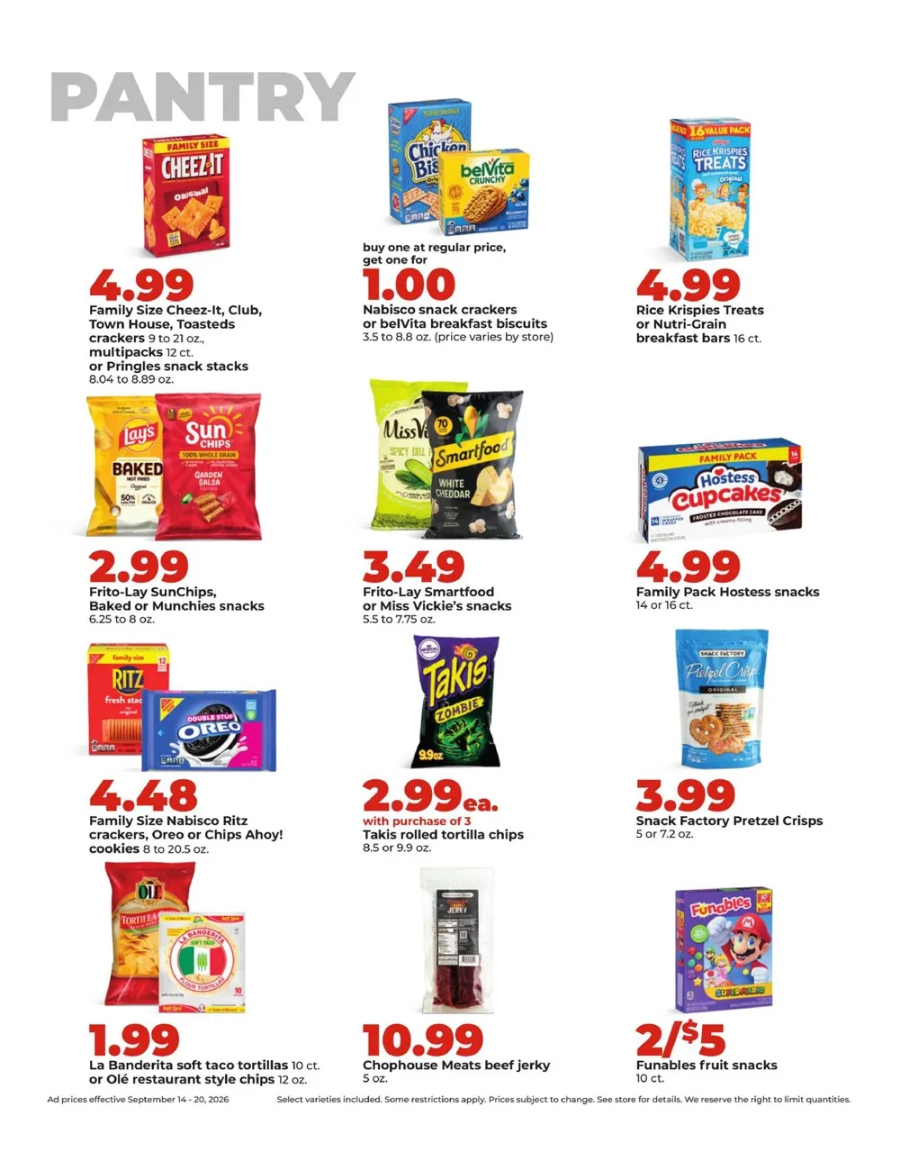 Hy Vee Weekly Ad (September 14 - 20, 2026) Preview - Page