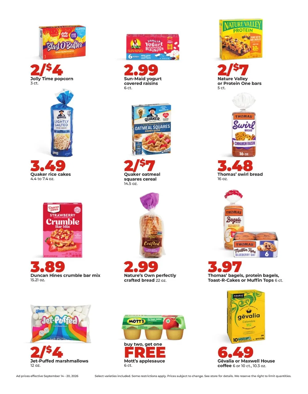 Hy Vee Weekly Ad (September 14 - 20, 2026) Preview - Page