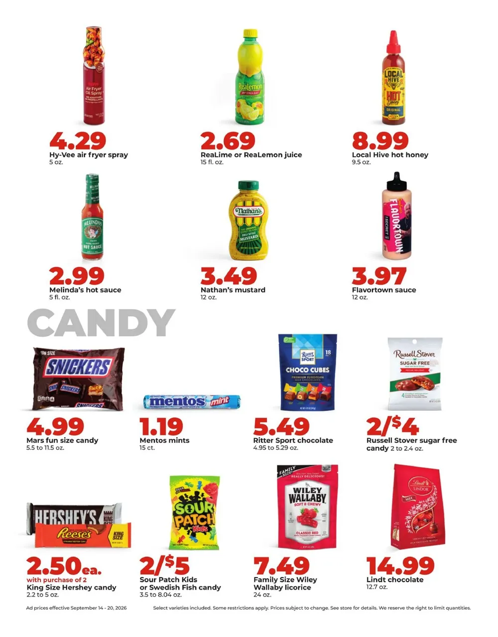 Hy Vee Weekly Ad (September 14 - 20, 2026) Preview - Page