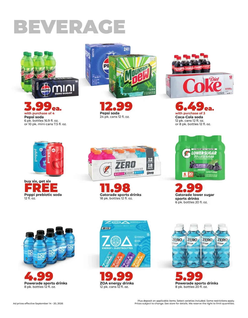 Hy Vee Weekly Ad (September 14 - 20, 2026) Preview - Page