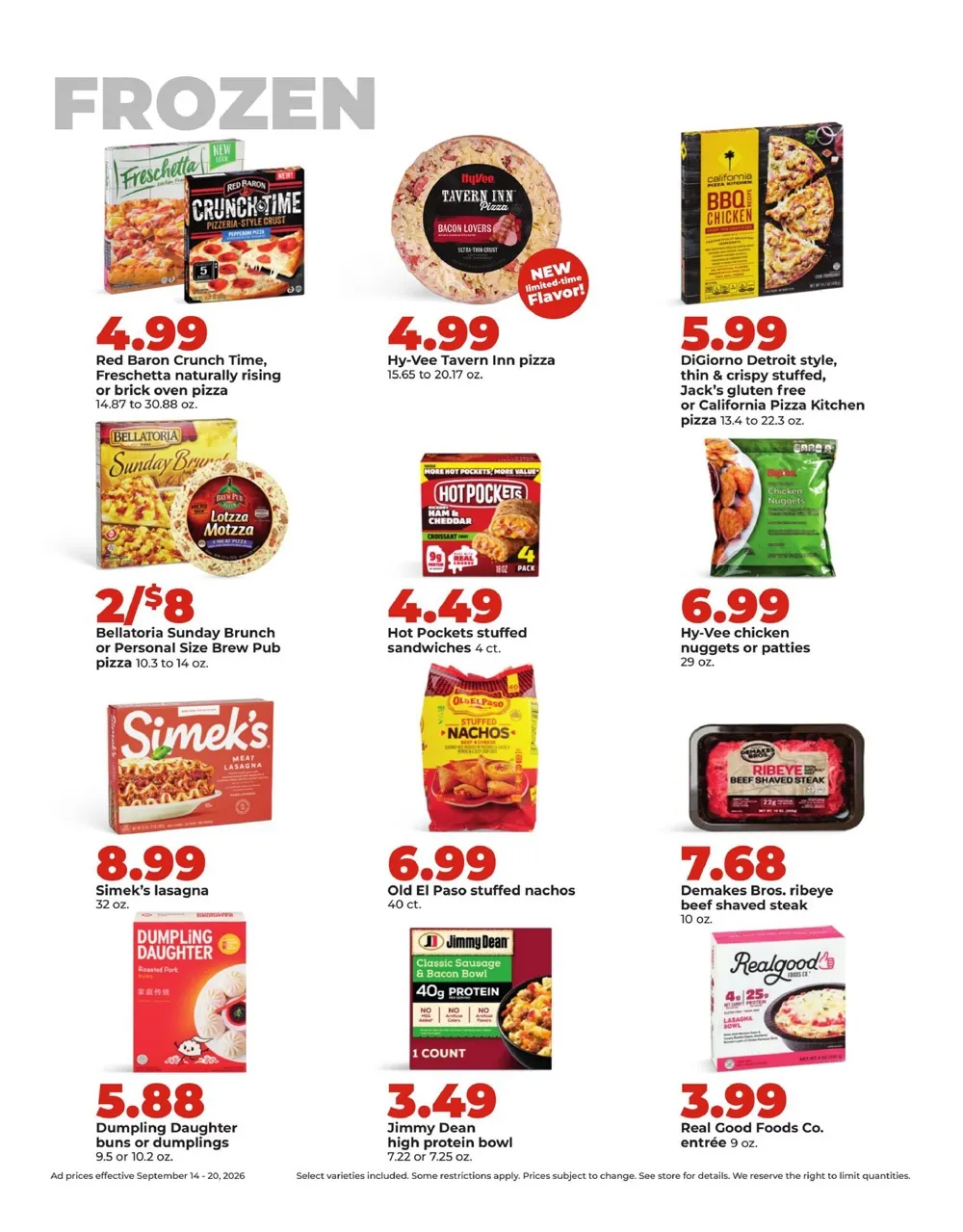 Hy Vee Weekly Ad (September 14 - 20, 2026) Preview - Page
