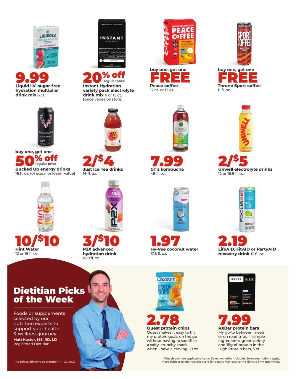 Hy Vee Weekly Ad (September 14 - 20, 2026) Preview - Page