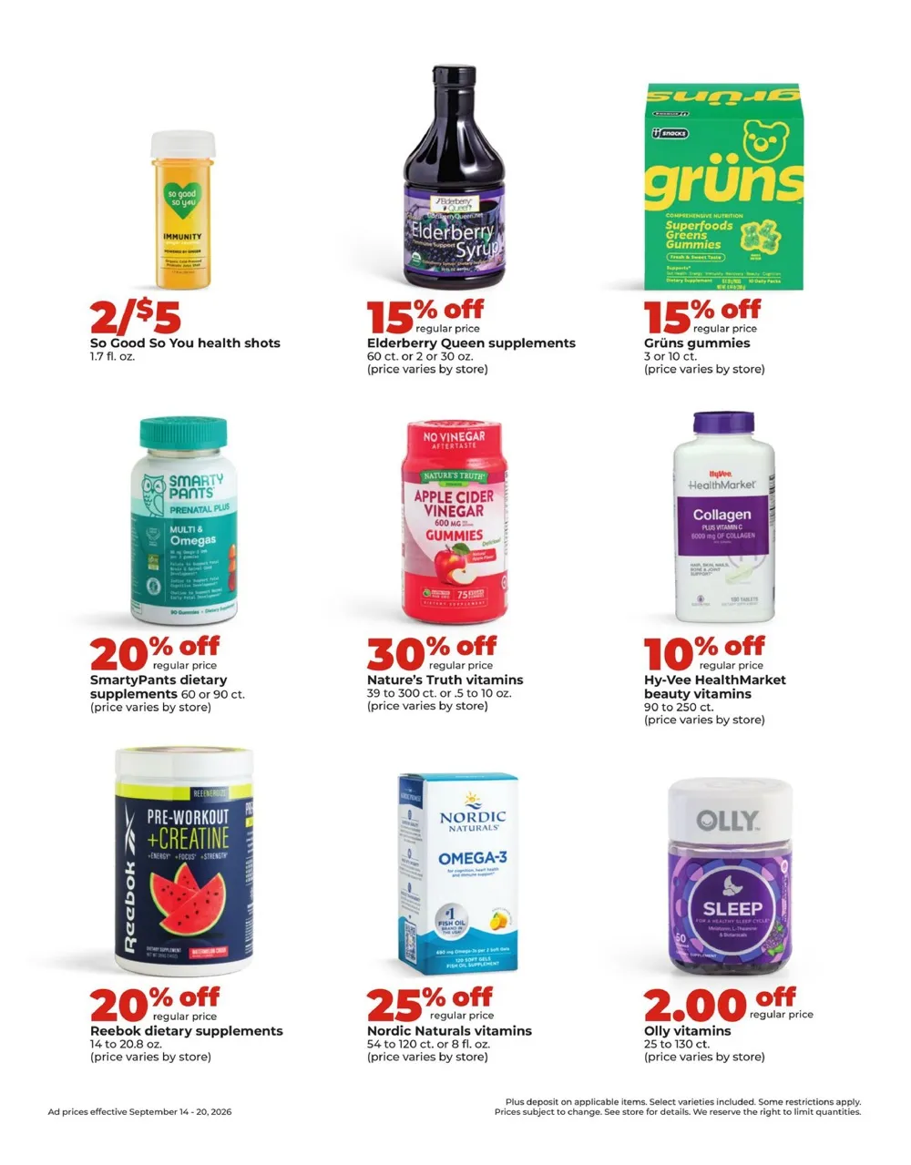 Hy Vee Weekly Ad (September 14 - 20, 2026) Preview - Page