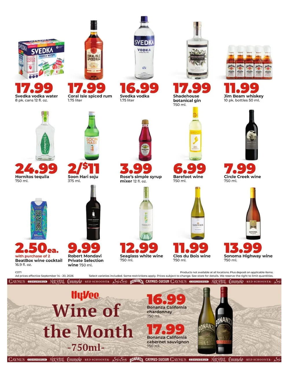 Hy Vee Weekly Ad (September 14 - 20, 2026) Preview - Page