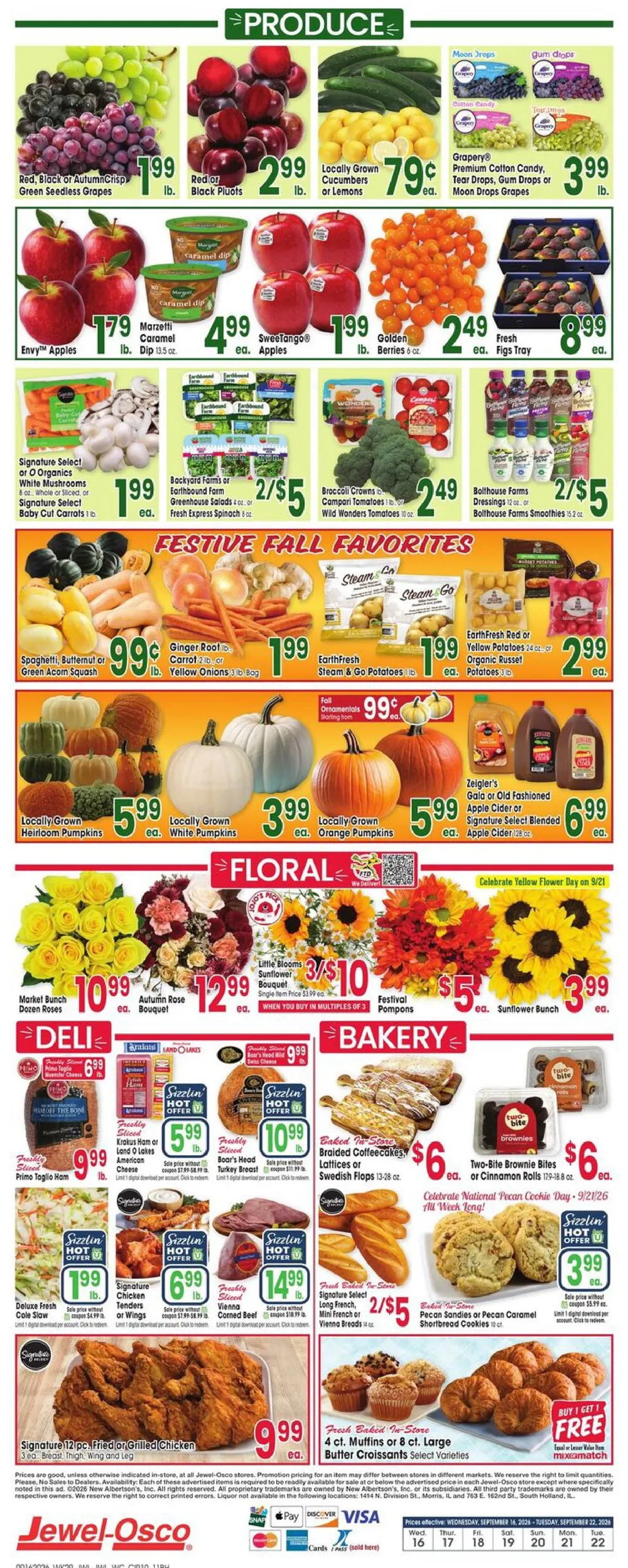 Jewel Osco Weekly Ad (September 16 - 22, 2026) Preview - Page
