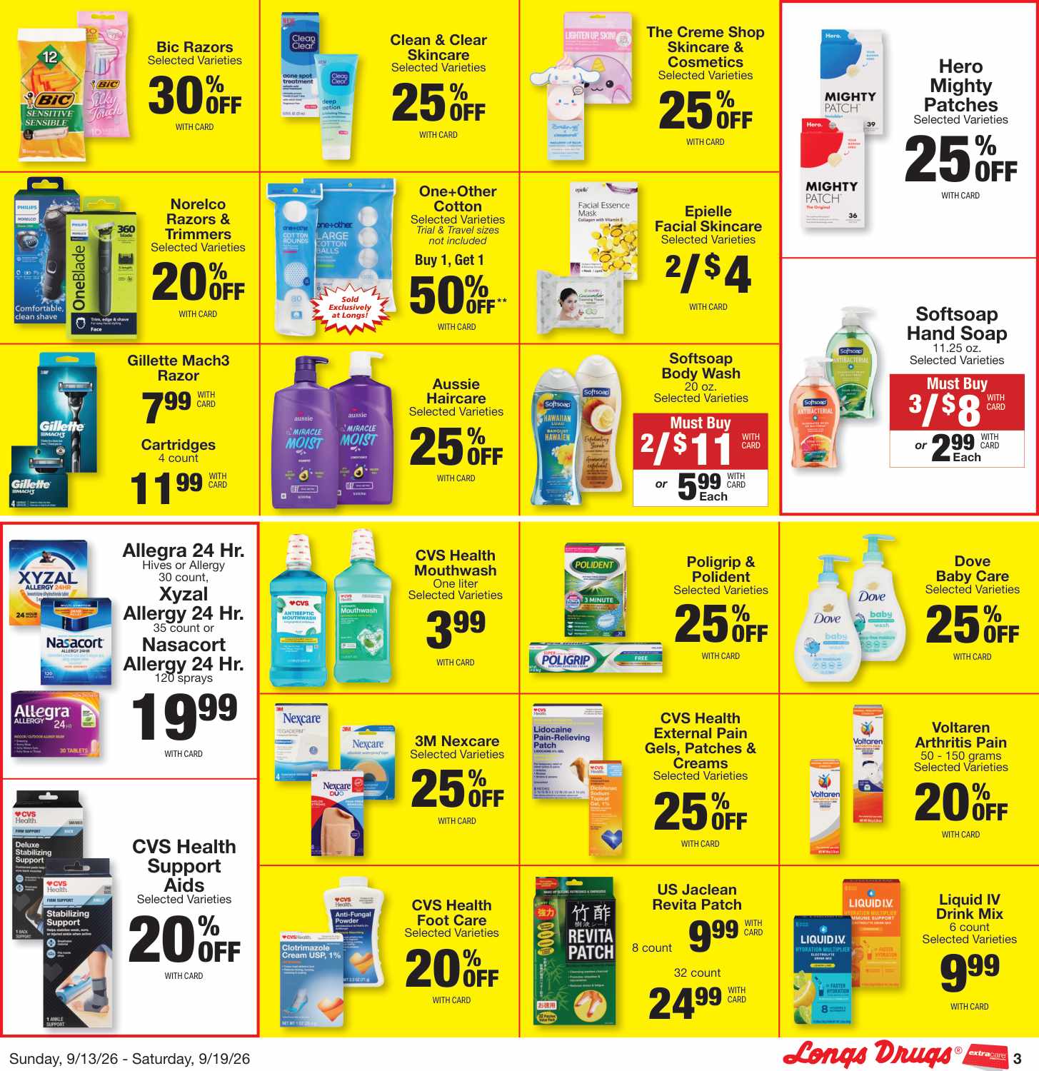 Longs Weekly Ad (September 13 - 19, 2026) Preview - Page