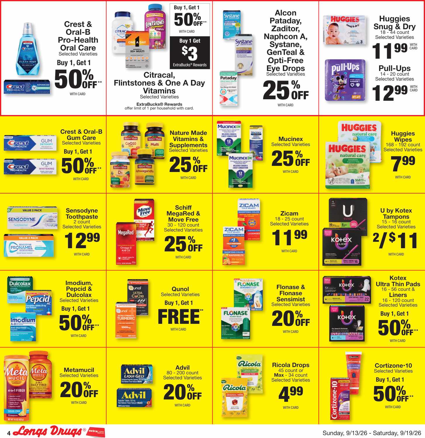 Longs Weekly Ad (September 13 - 19, 2026) Preview - Page