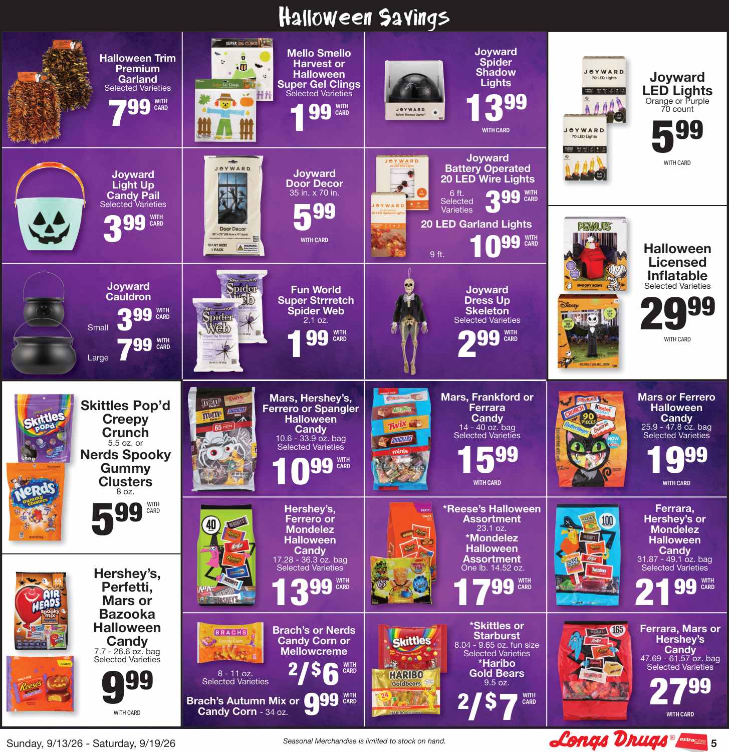 Longs Weekly Ad (September 13 - 19, 2026) Preview - Page
