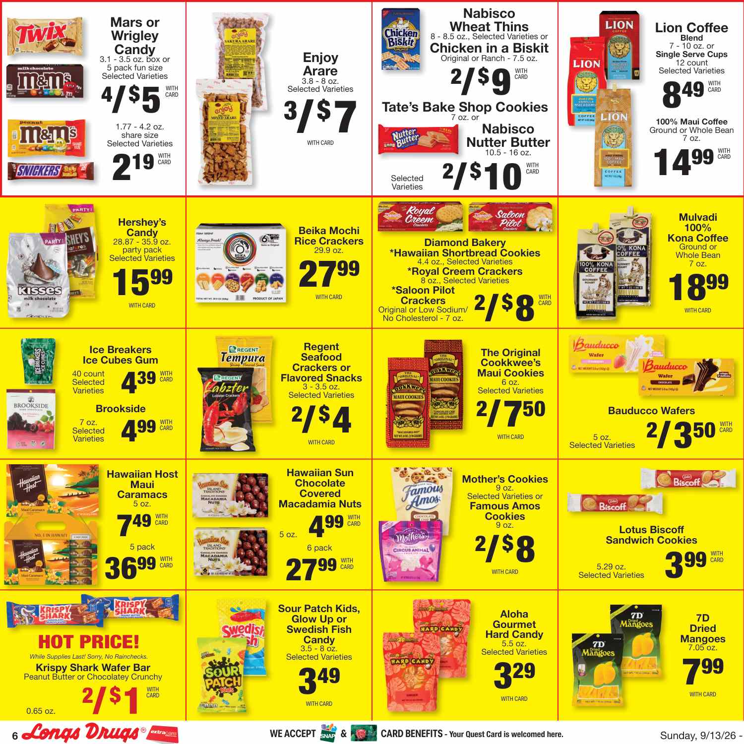 Longs Weekly Ad (September 13 - 19, 2026) Preview - Page