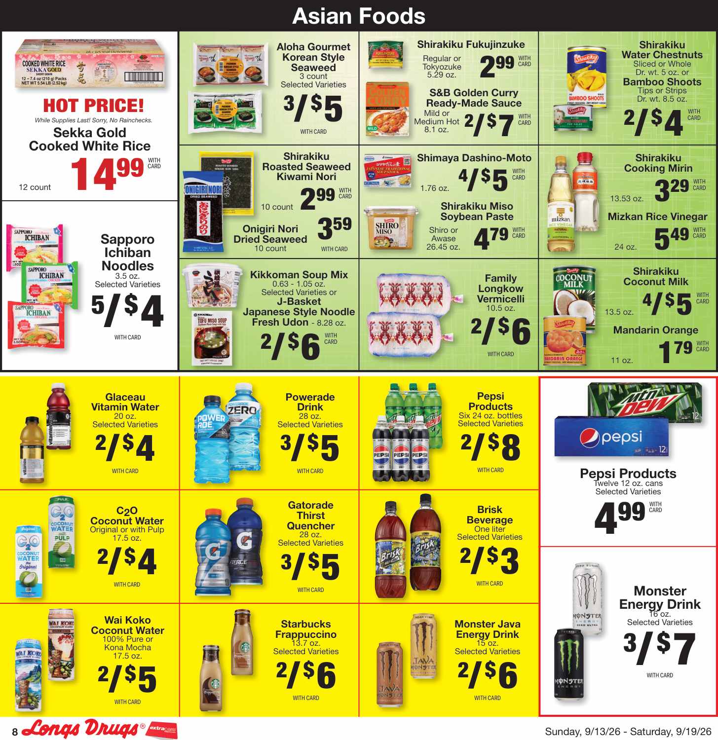 Longs Weekly Ad (September 13 - 19, 2026) Preview - Page
