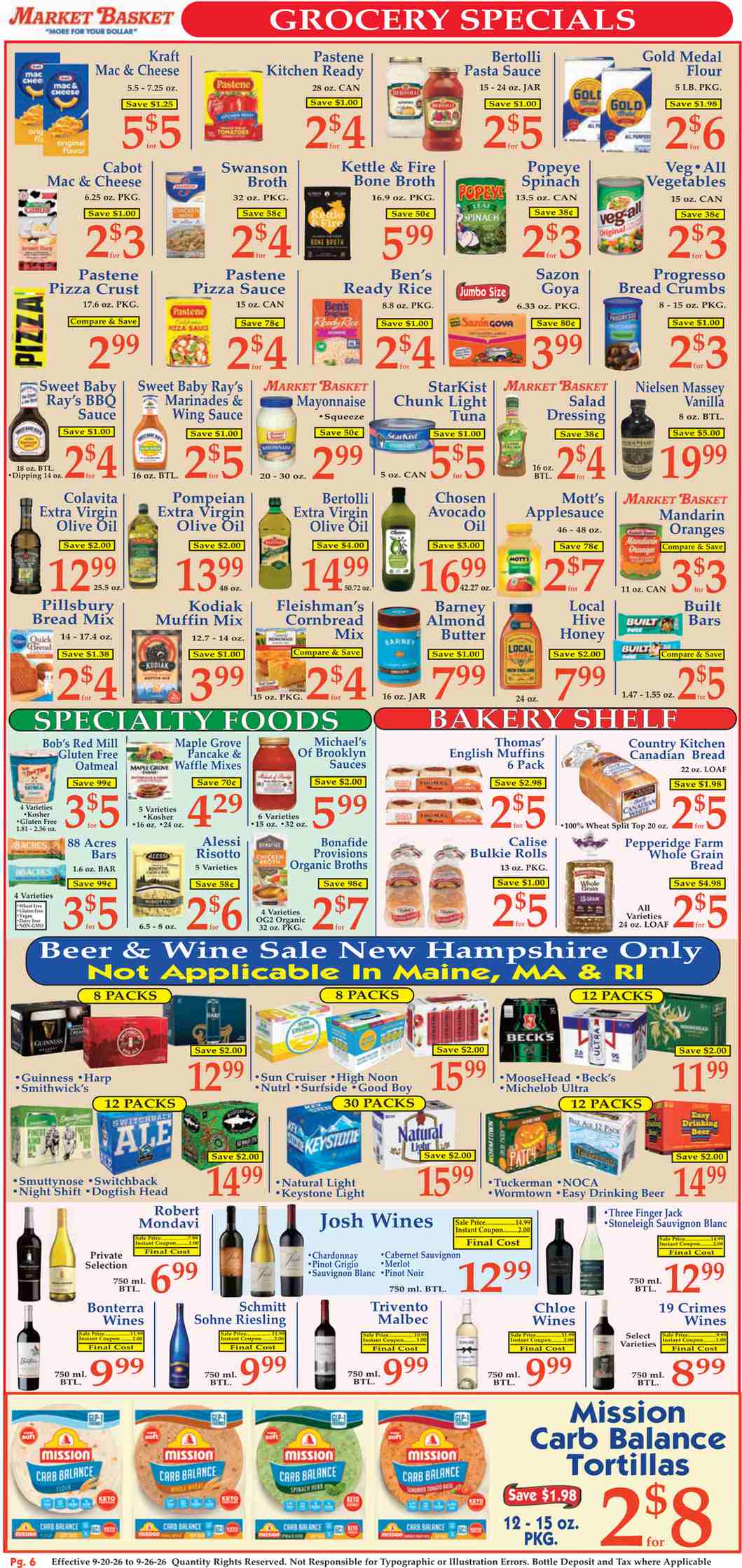 Market Basket Weekly Ad (September 20 - 26, 2026) Preview - Page