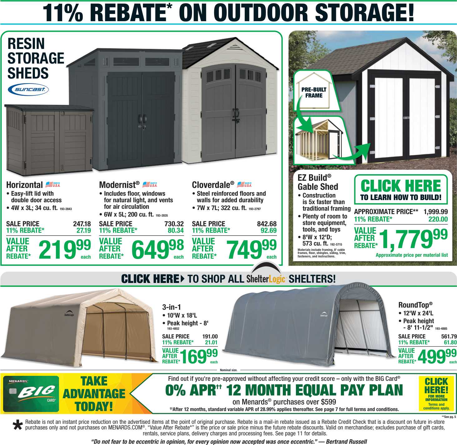 Menards Weekly Ad (September 17 - 27, 2026) Preview - Page
