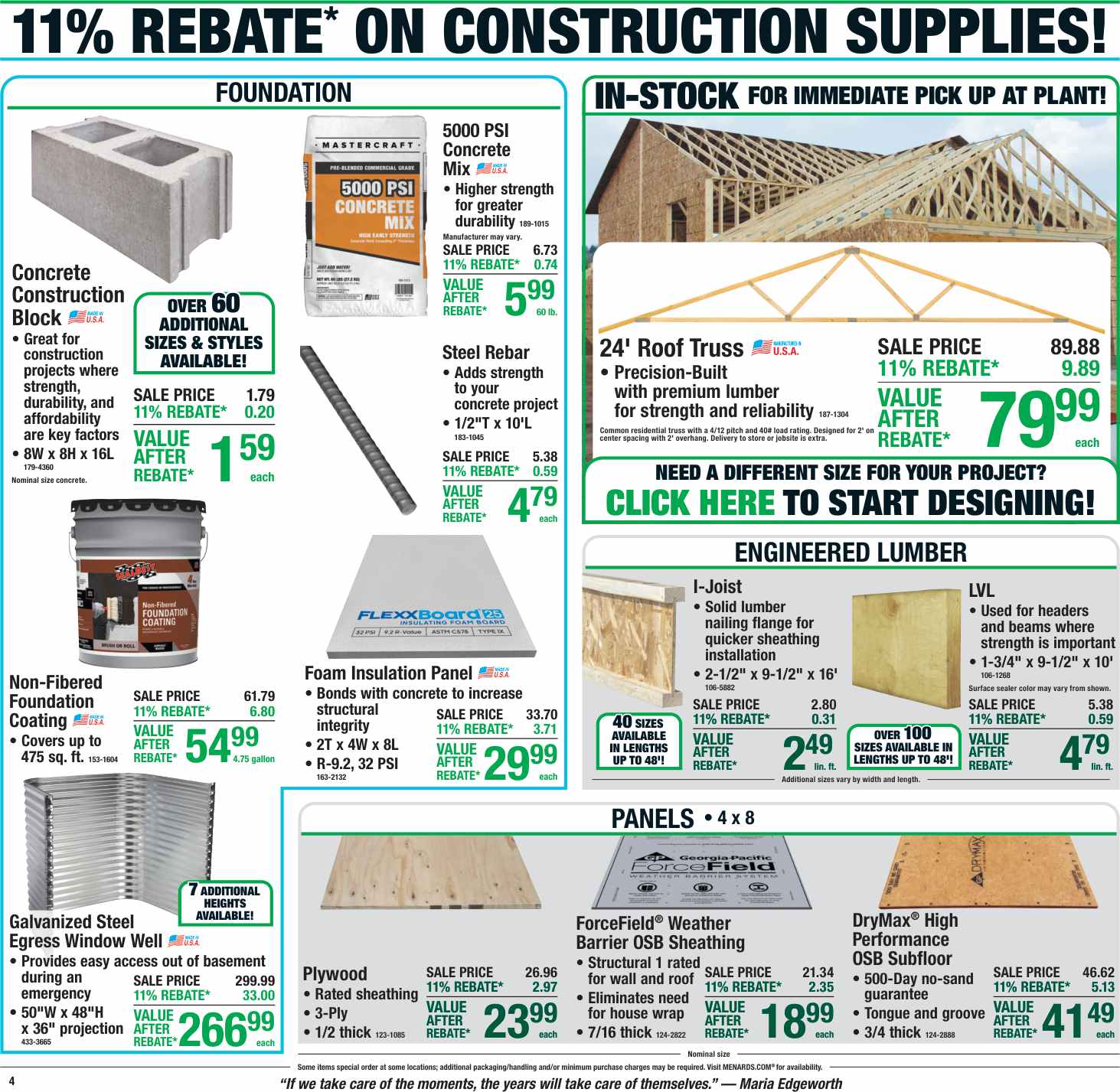Menards Weekly Ad (September 17 - 27, 2026) Preview - Page