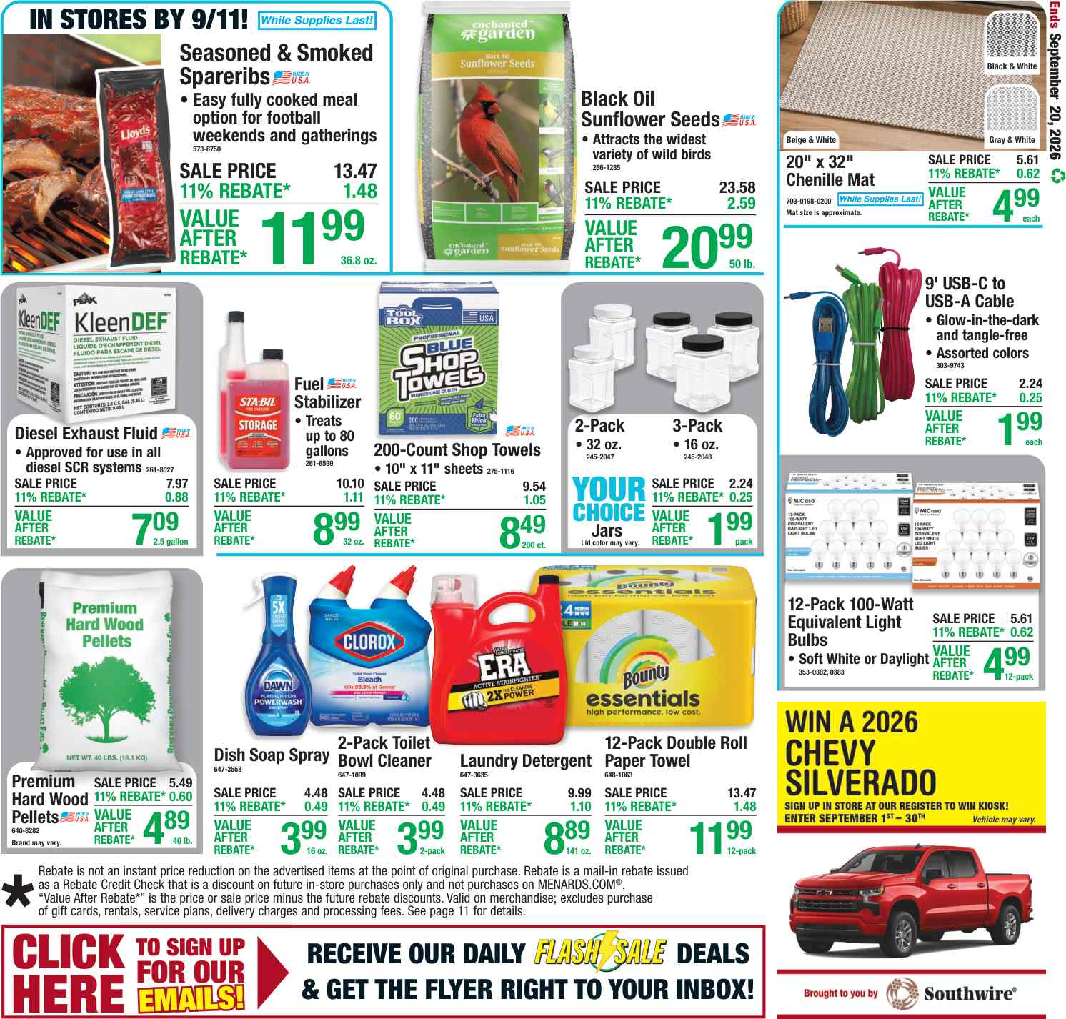Menards Weekly Ad (September 17 - 27, 2026) Preview - Page