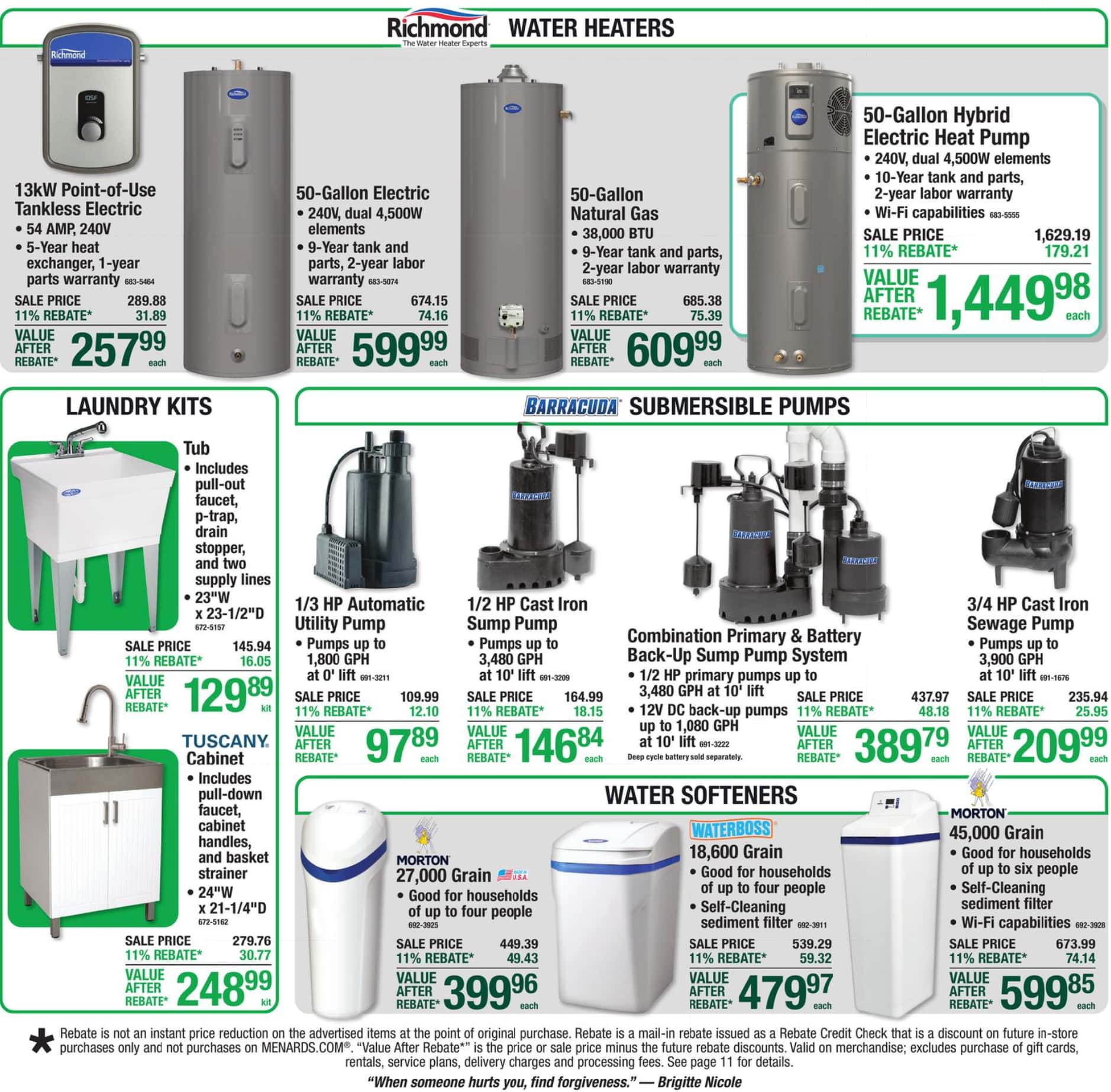 Menards Weekly Ad (September 17 - 27, 2026) Preview - Page