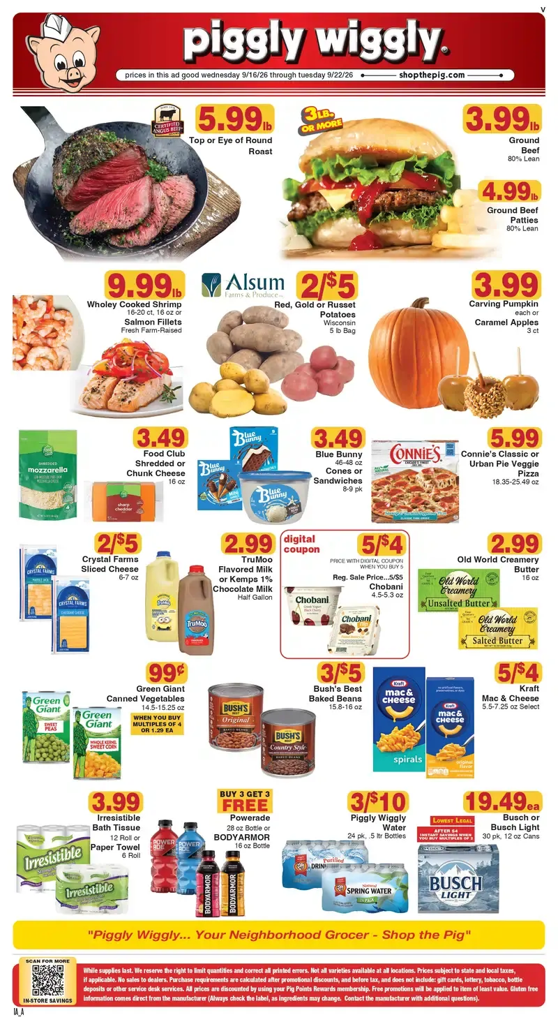 Piggly Wiggly Weekly Ad (September 23 – 29, 2026) Preview - Page
