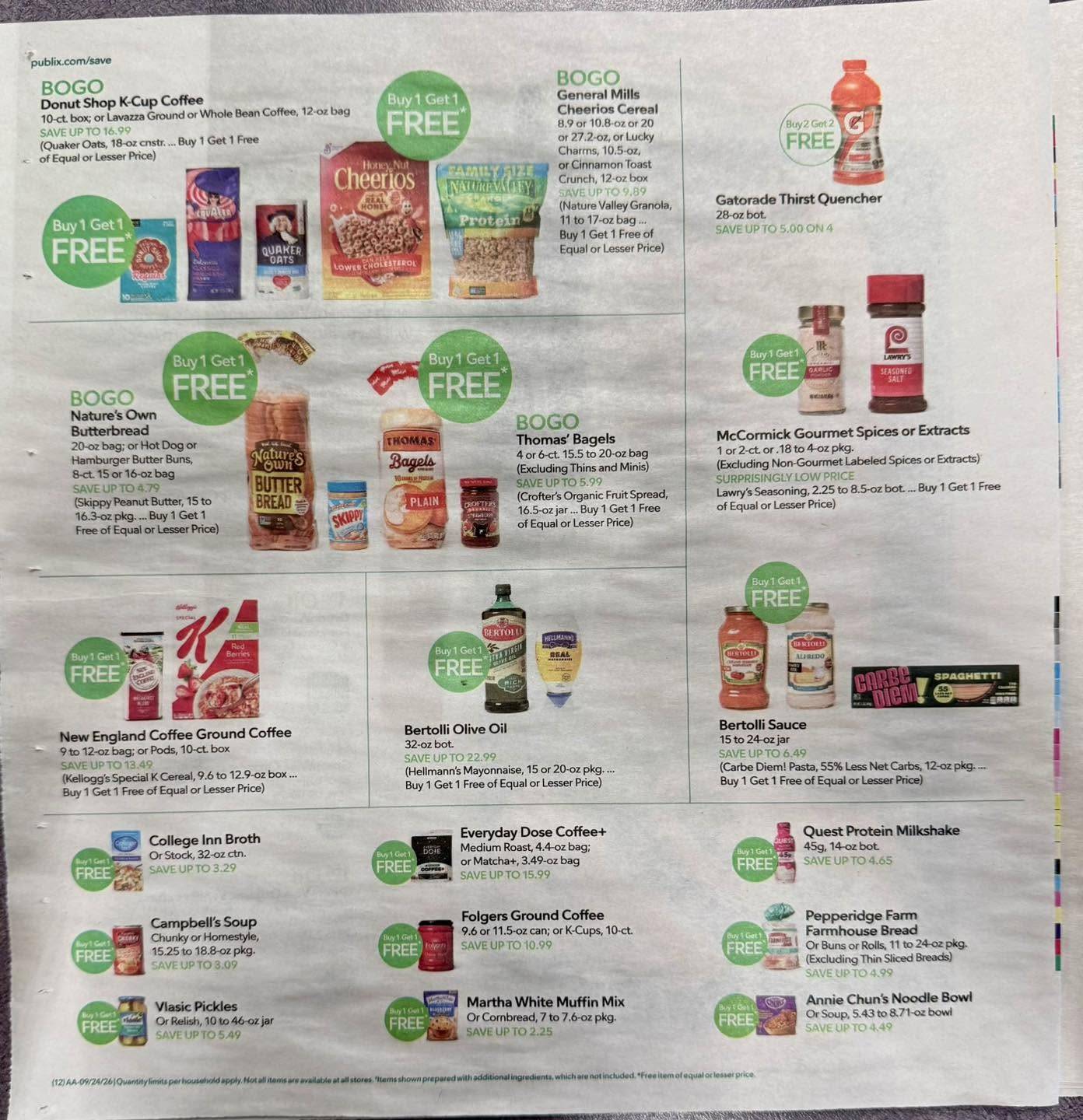 Publix Weekly Ad (September 23 - 29, 2026) Preview - Page