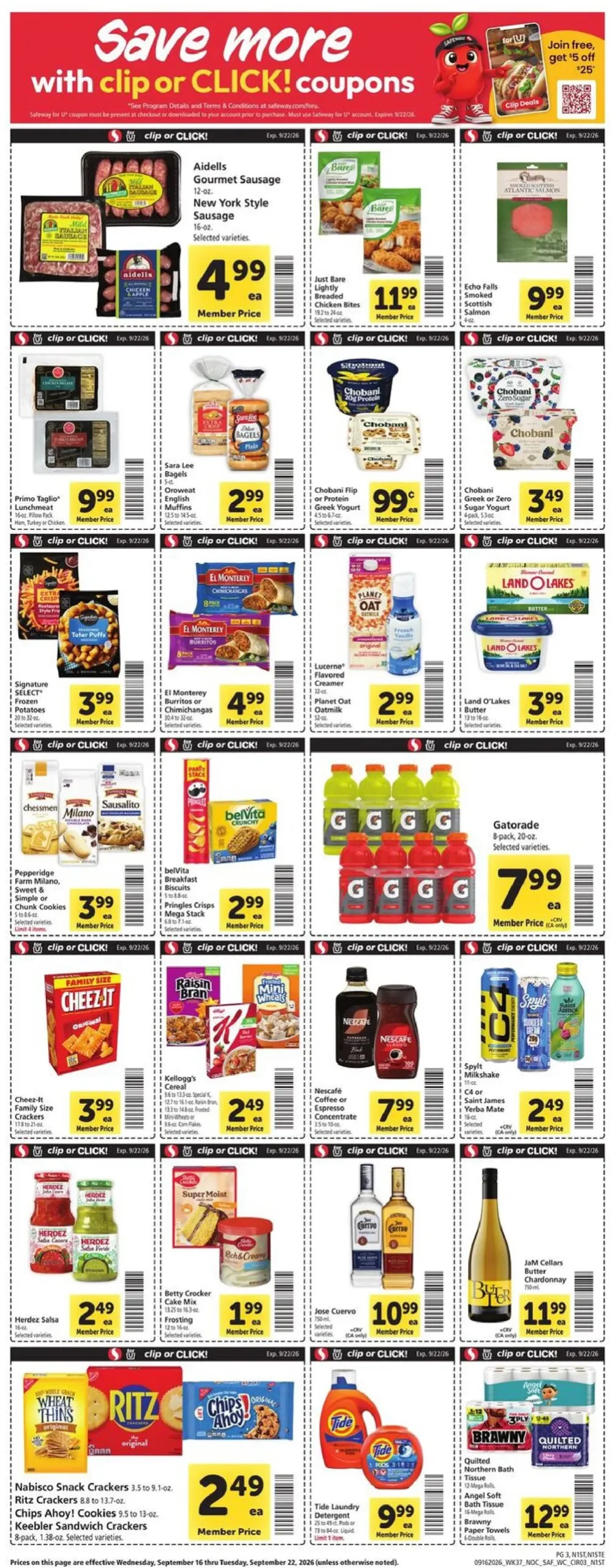 Safeway Weekly Ad (September 16 - 22, 2026) Preview - Page