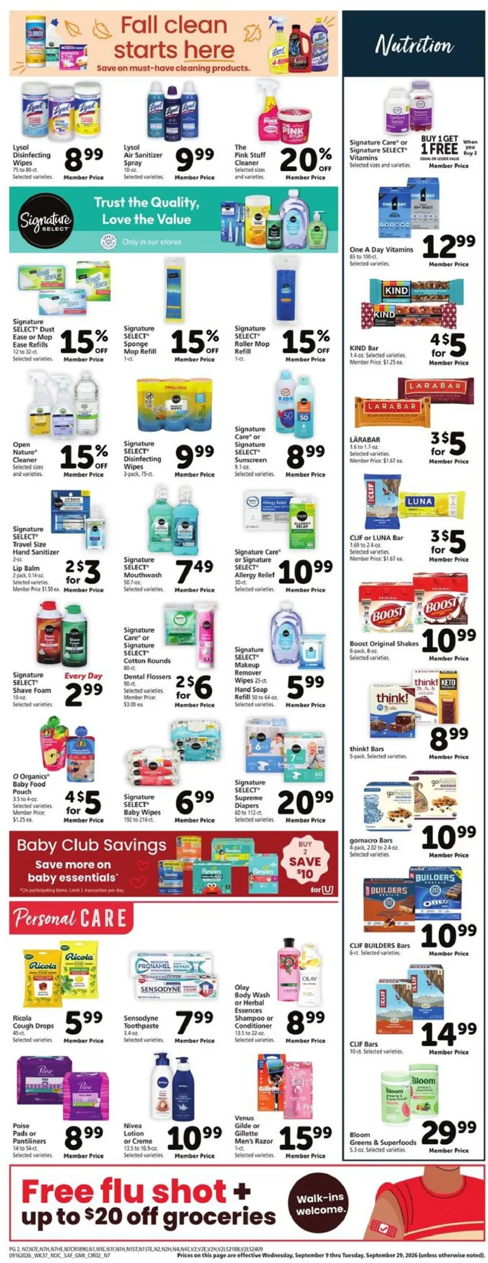 Safeway Weekly Ad (September 16 - 22, 2026) Preview - Page