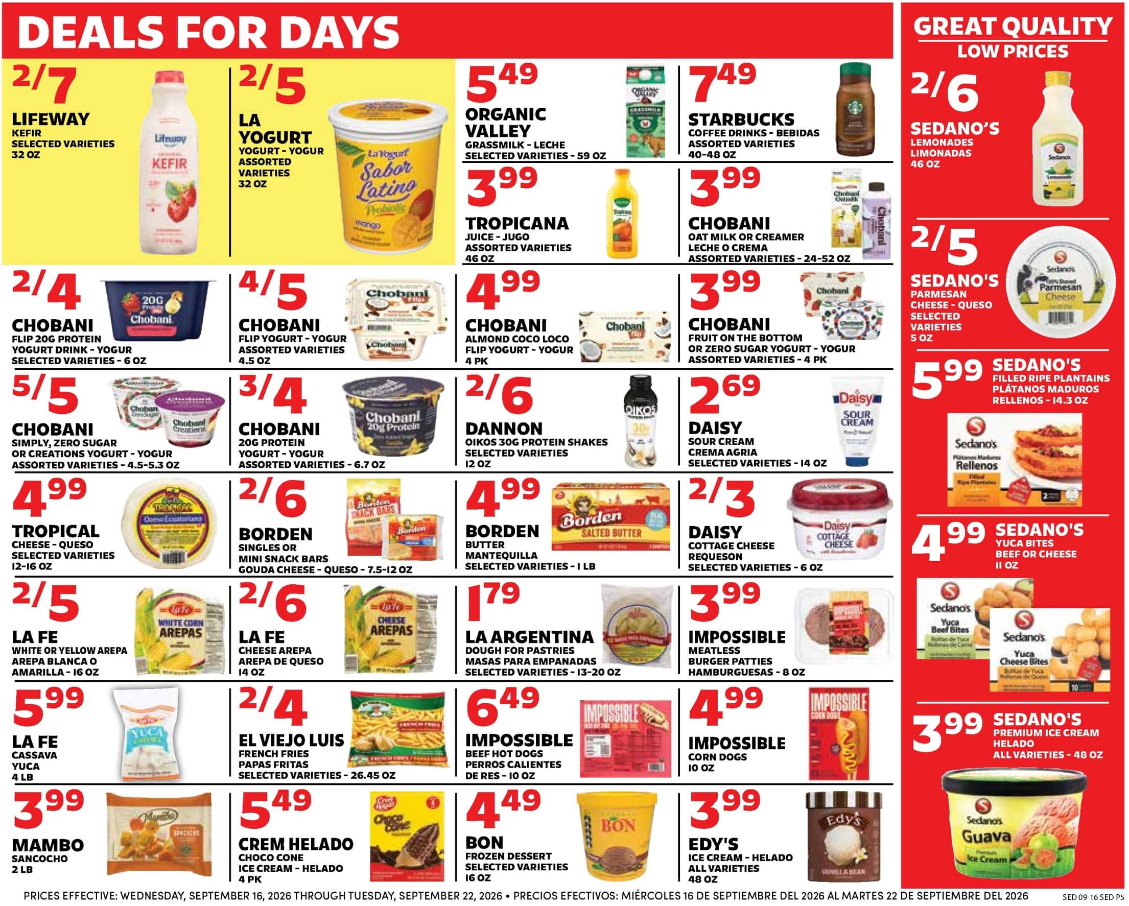 Sedano's Weekly Ad (September 16 - 22, 2026) Preview - Page