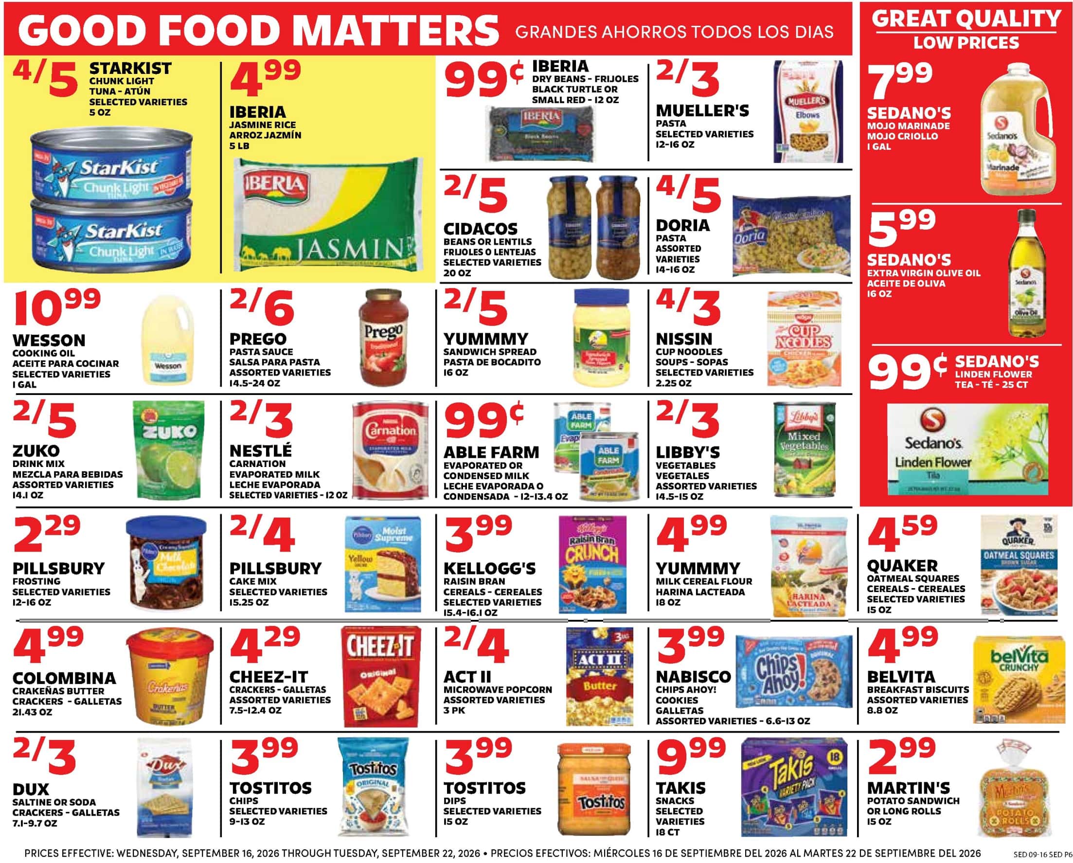 Sedano's Weekly Ad (September 16 - 22, 2026) Preview - Page