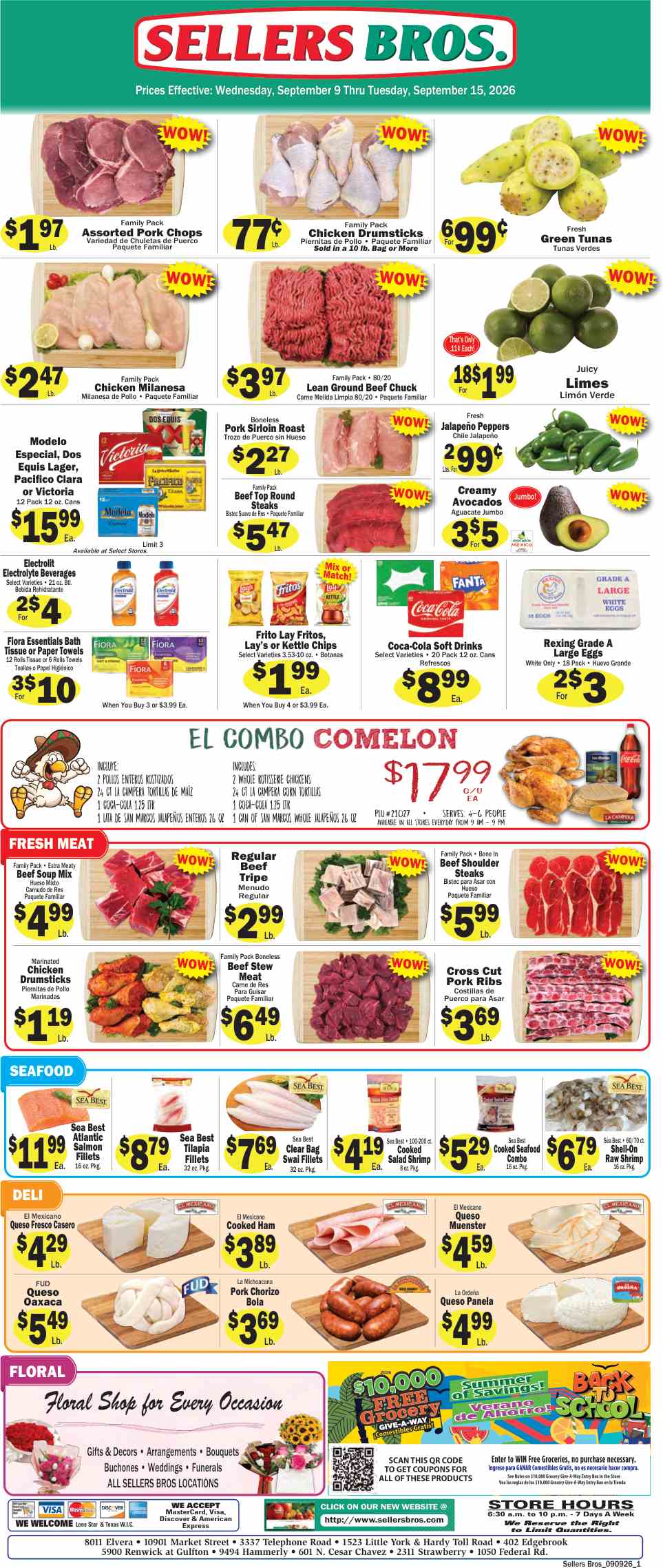 Sellers Bros. Weekly Ad (September 9 - 15, 2026) Preview - Image 1 Sellers Bros. Weekly Ad (September 9 - 15, 2026) Preview - Page