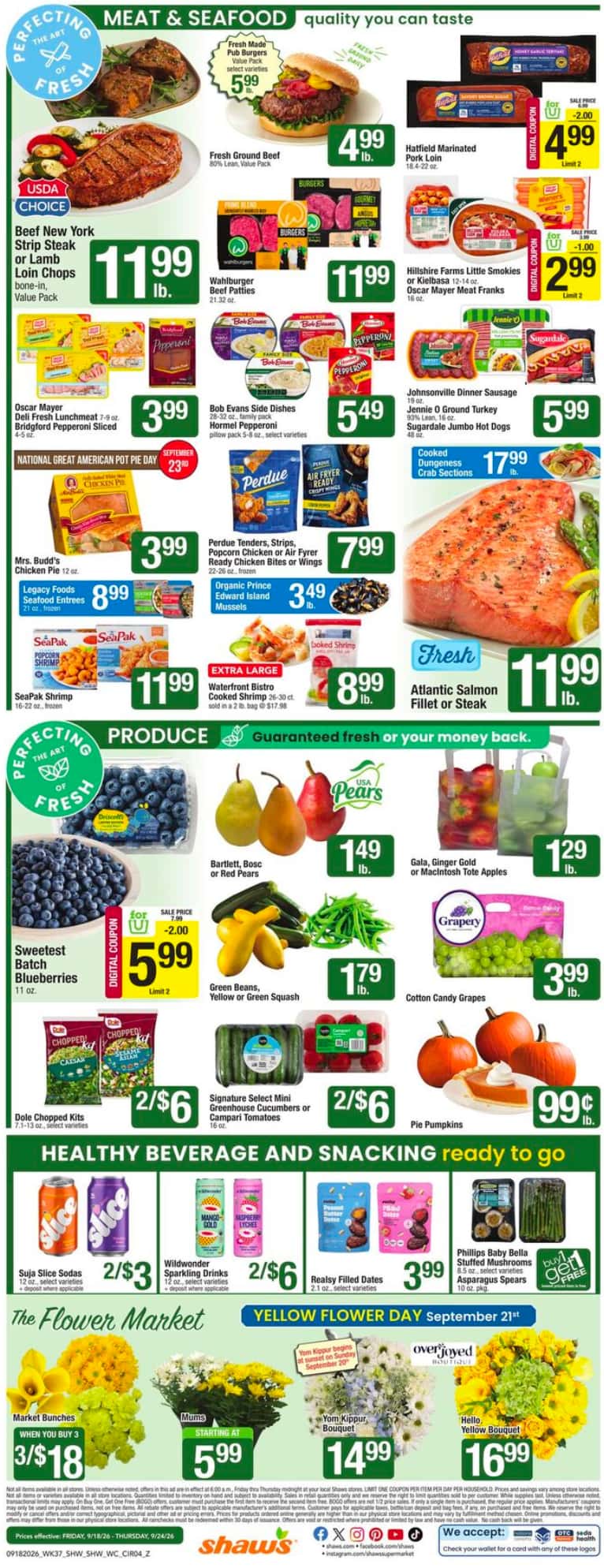 Shaw's Weekly Ad (September 18 – 24, 2026) Preview - Page