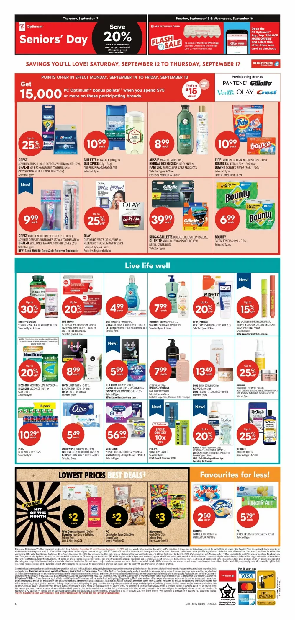 Shoppers Drug Mart Flyer (September 19 - 25, 2026) Preview - Page