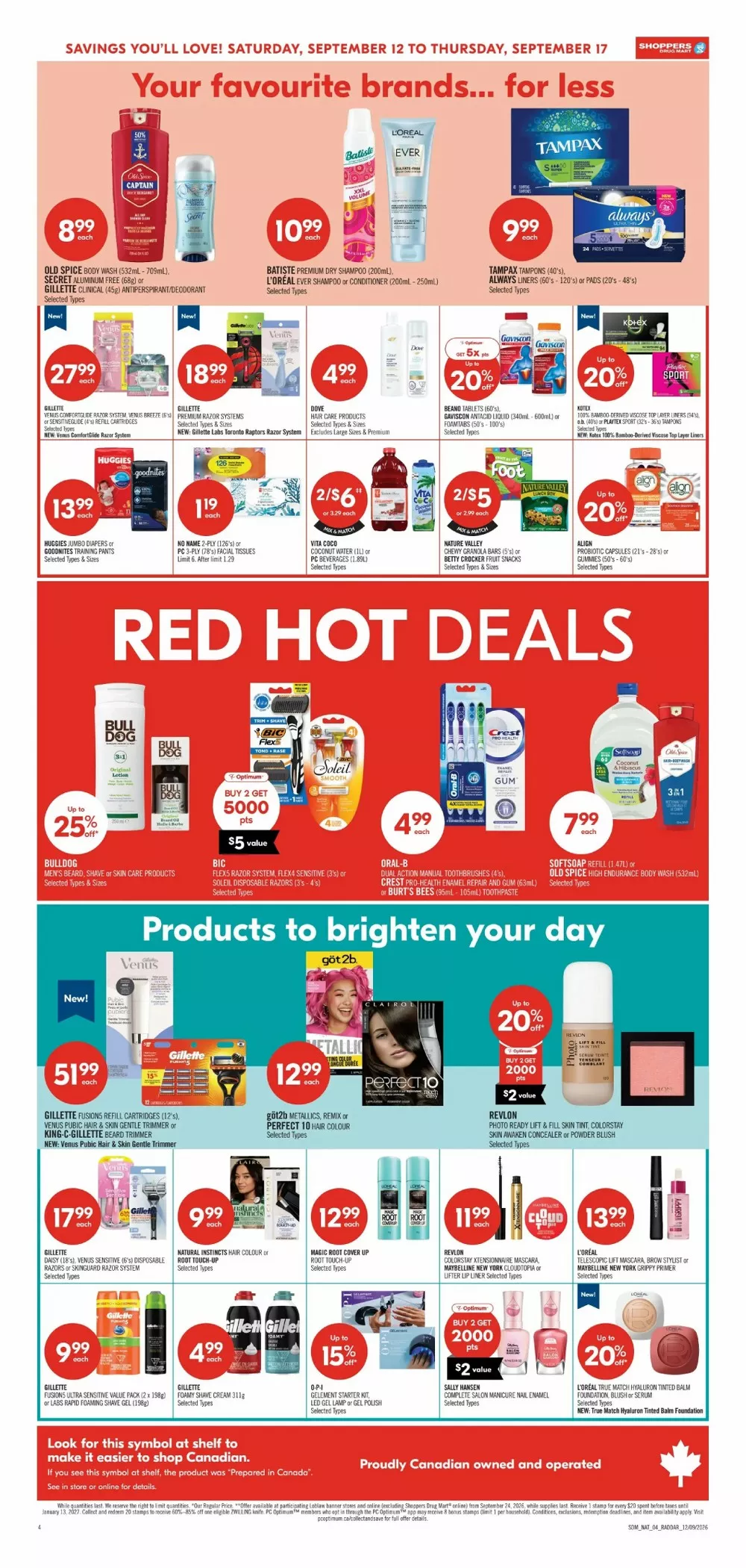 Shoppers Drug Mart Flyer (September 19 - 25, 2026) Preview - Page
