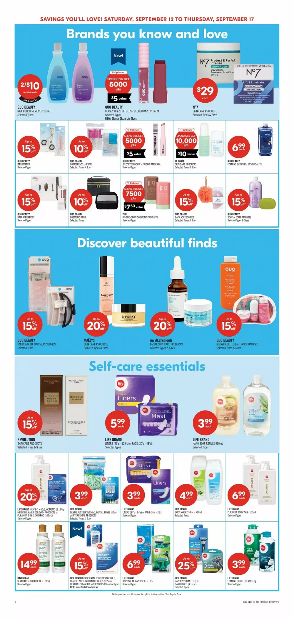 Shoppers Drug Mart Flyer (September 19 - 25, 2026) Preview - Page