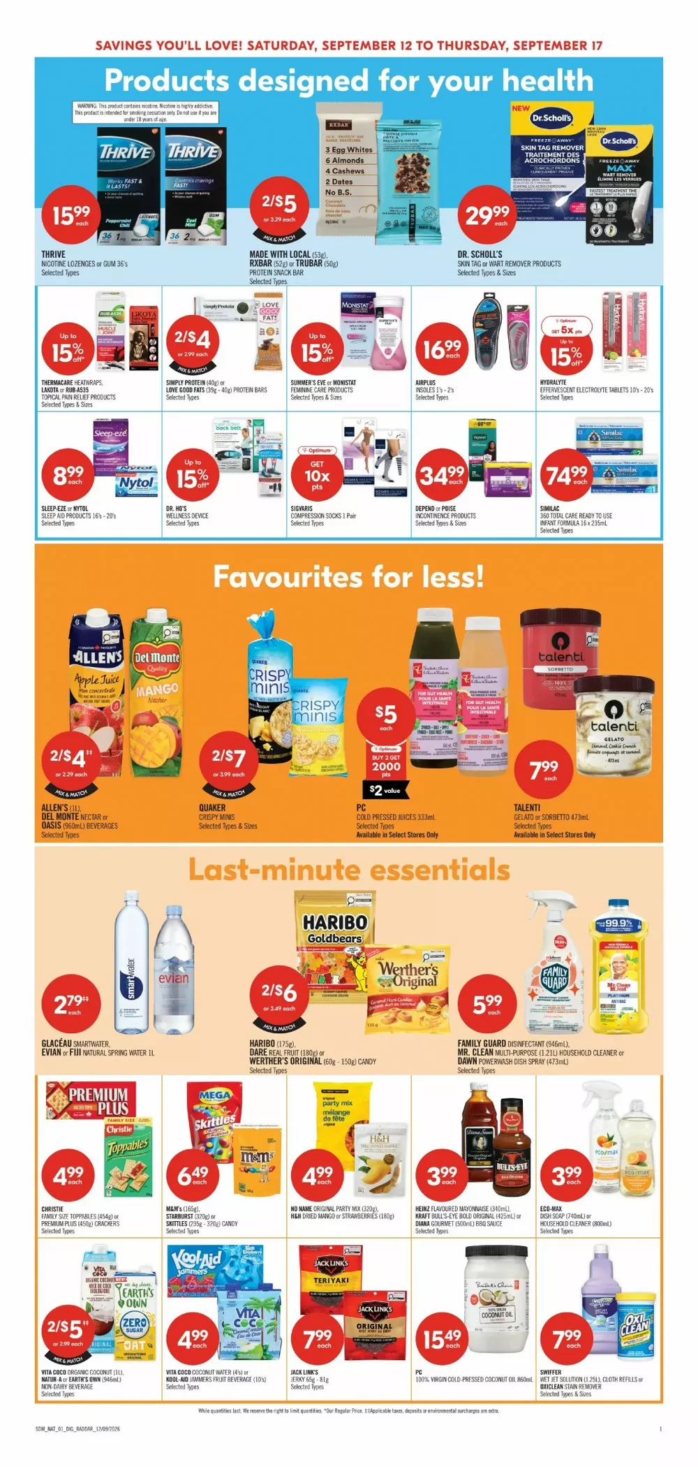 Shoppers Drug Mart Flyer (September 19 - 25, 2026) Preview - Page