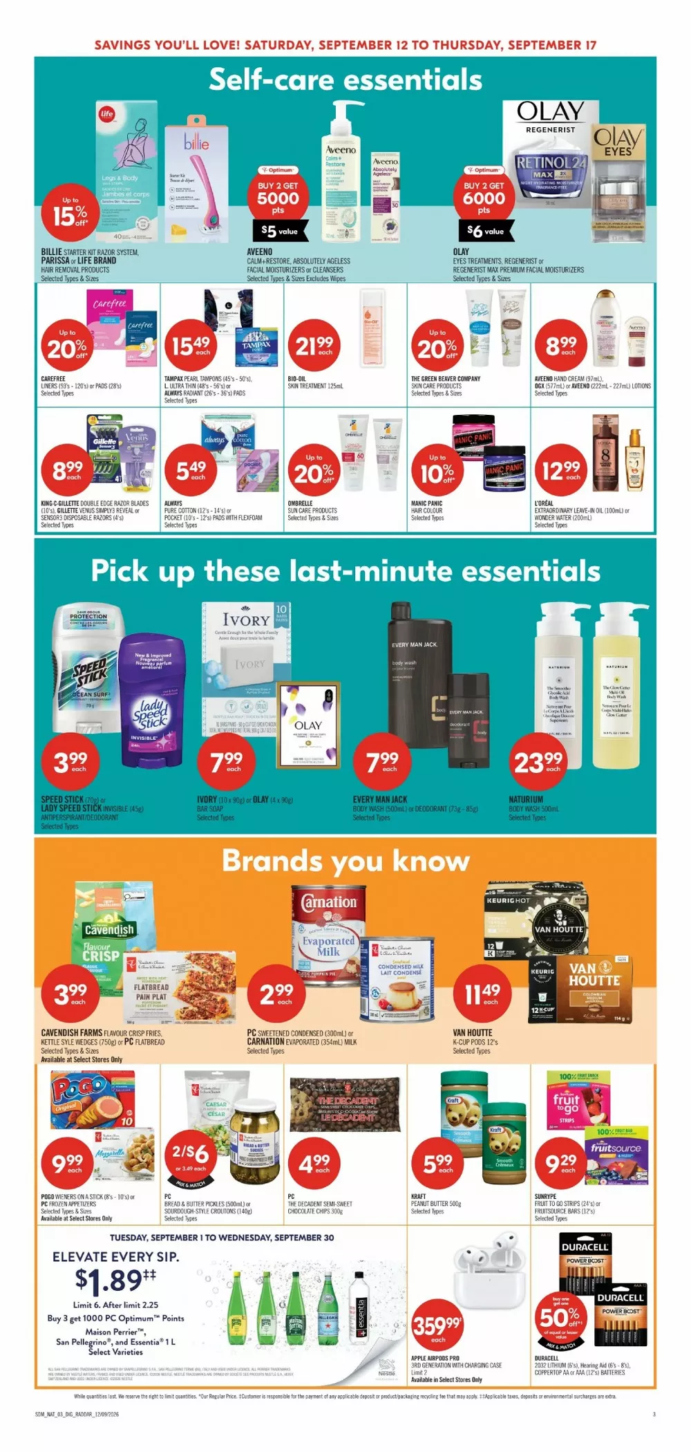 Shoppers Drug Mart Flyer (September 19 - 25, 2026) Preview - Page