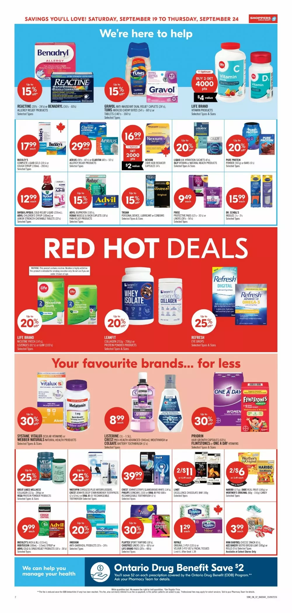 Shoppers Drug Mart Flyer (September 19 - 25, 2026) Preview - Page