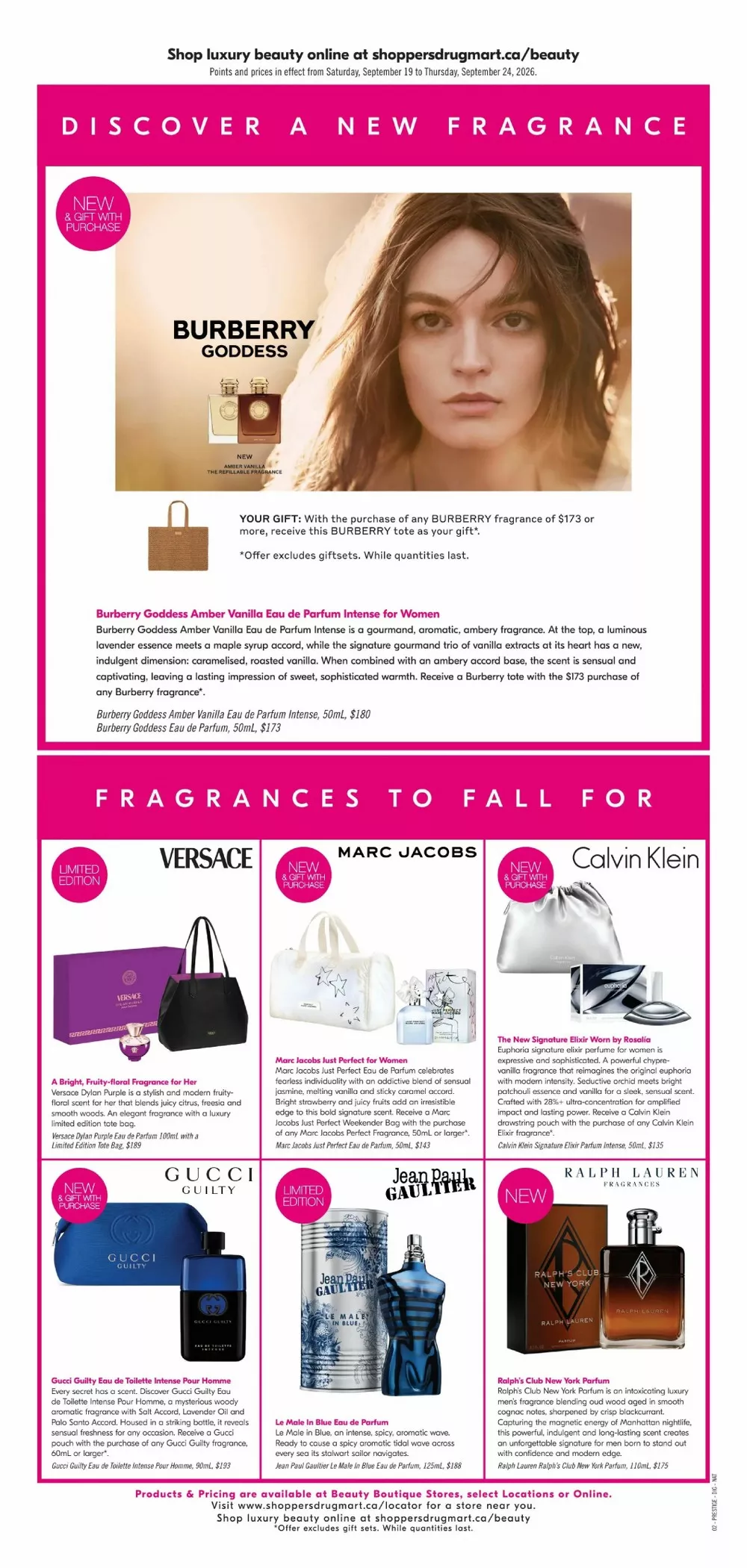 Shoppers Drug Mart Flyer (September 19 - 25, 2026) Preview - Page